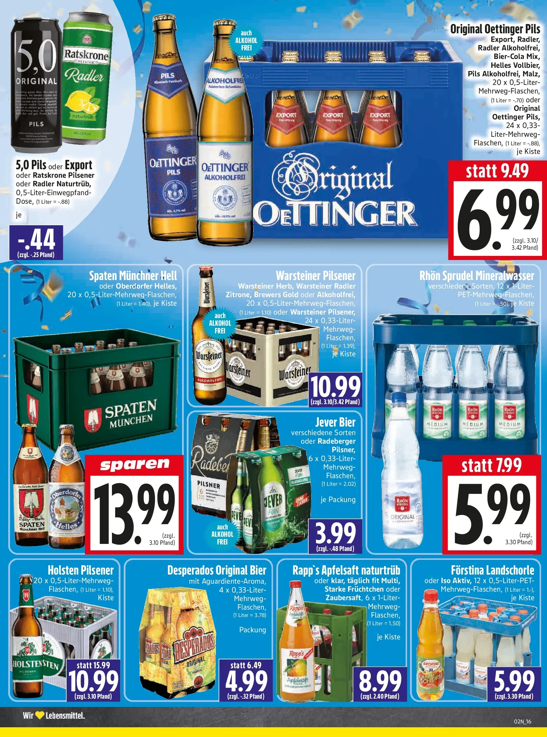 Entdecke - Edeka Hahner: Wochenangebote (ab 28.12.2025) zum Blättern | Seite: 17 | Produkte: Bier, Holsten, Warsteiner, Jever