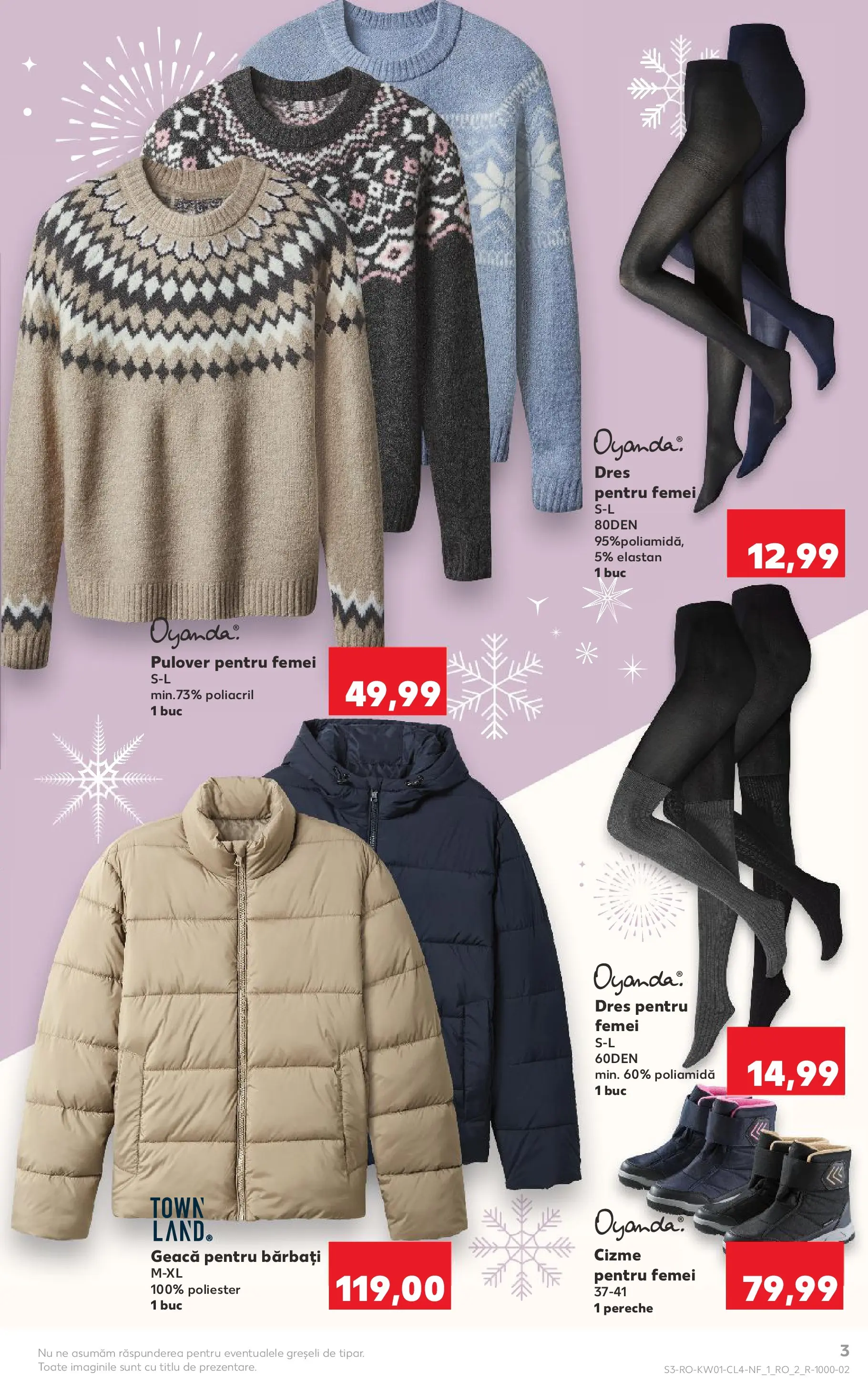 Catalog Kaufland - Ploiești 31.12.2025 - Revista si Oferta | Pagină: 3 | Produse: Pulover, Geacă