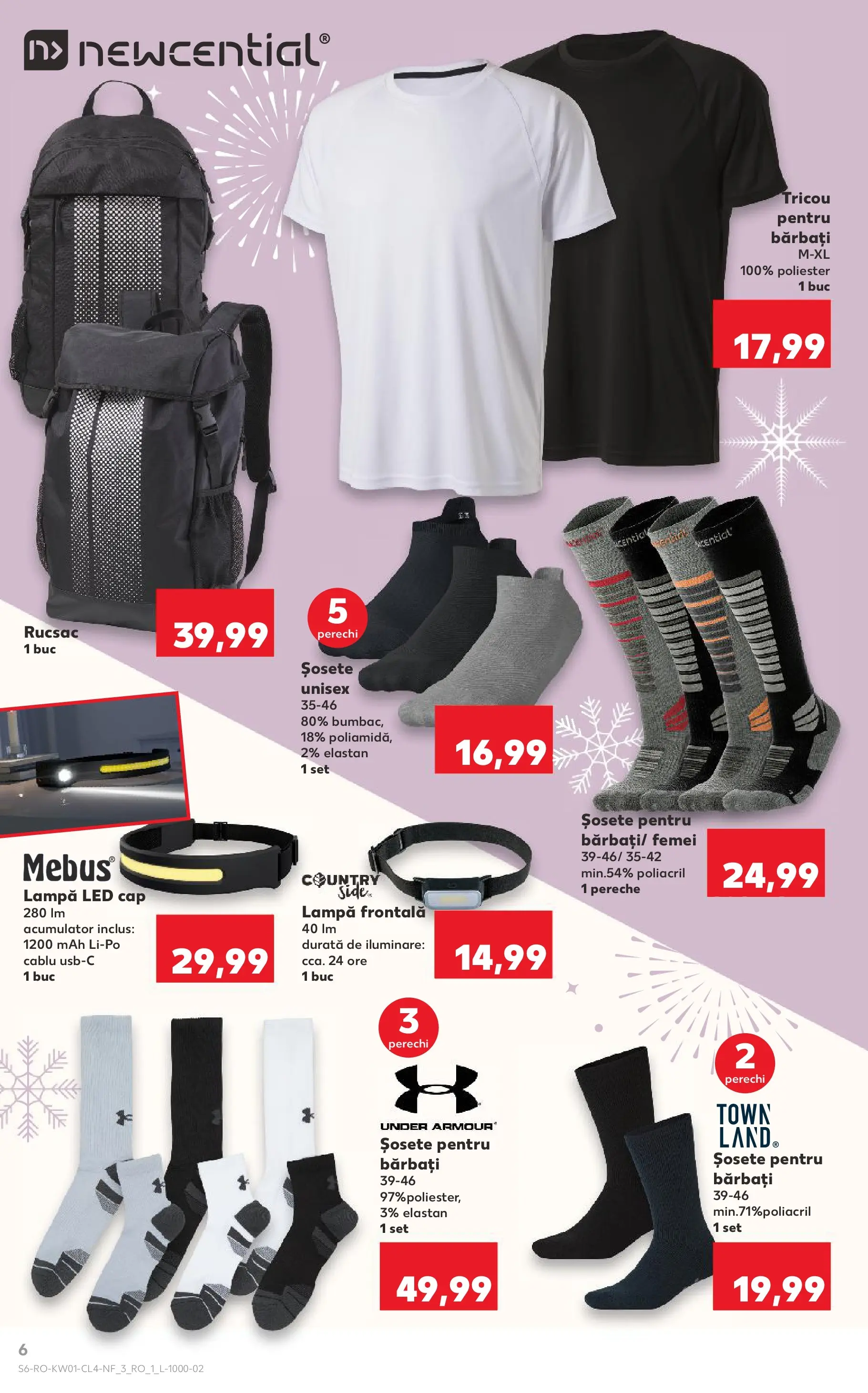 Catalog Kaufland - Ploiești 31.12.2025 - Revista si Oferta | Pagină: 6 | Produse: Cablu, Tricou, Șosete, Rucsac