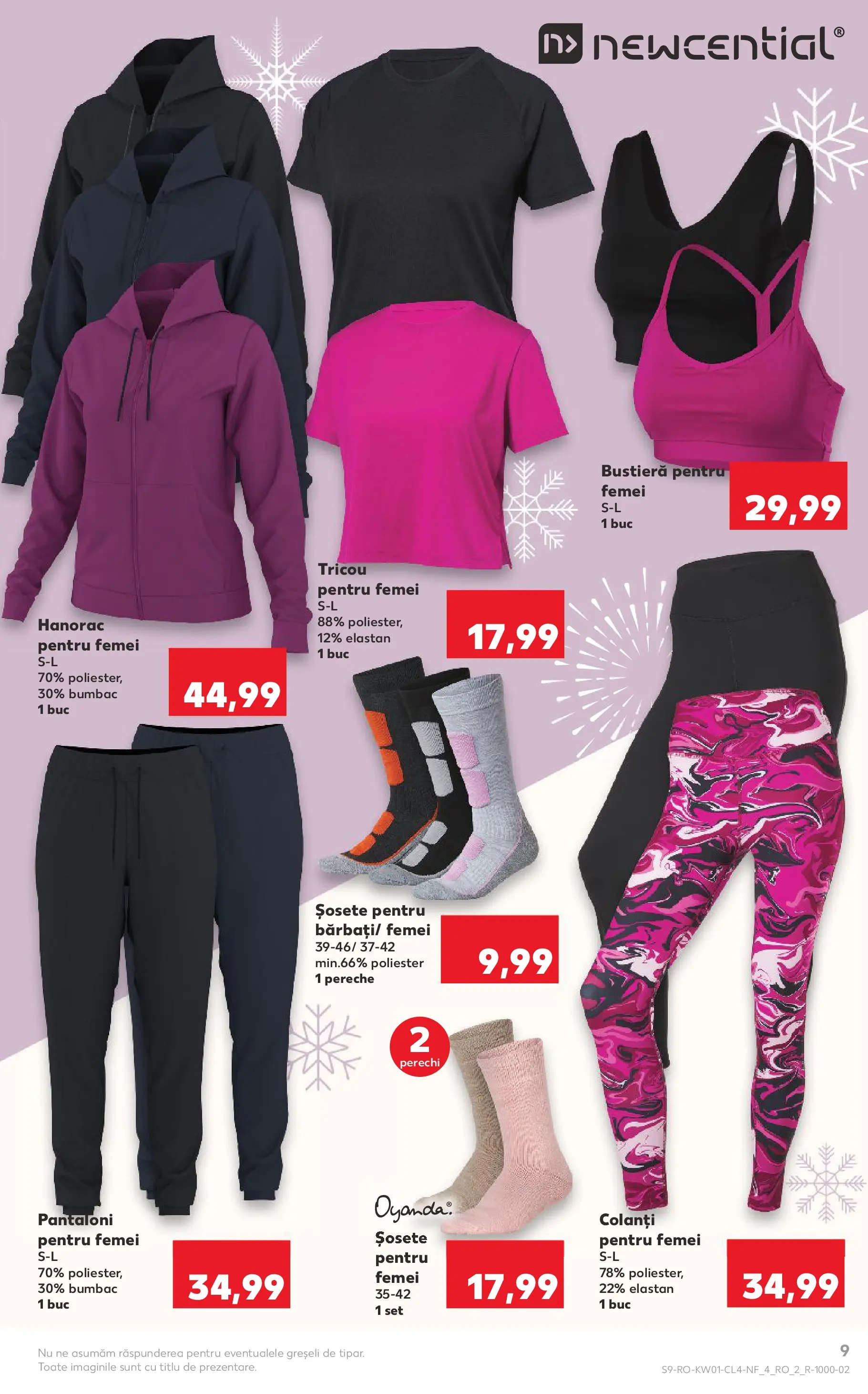 Catalog Kaufland - Ploiești 31.12.2025 - Revista si Oferta | Pagină: 9 | Produse: Bustieră, Pantaloni, Colanți, Keşe