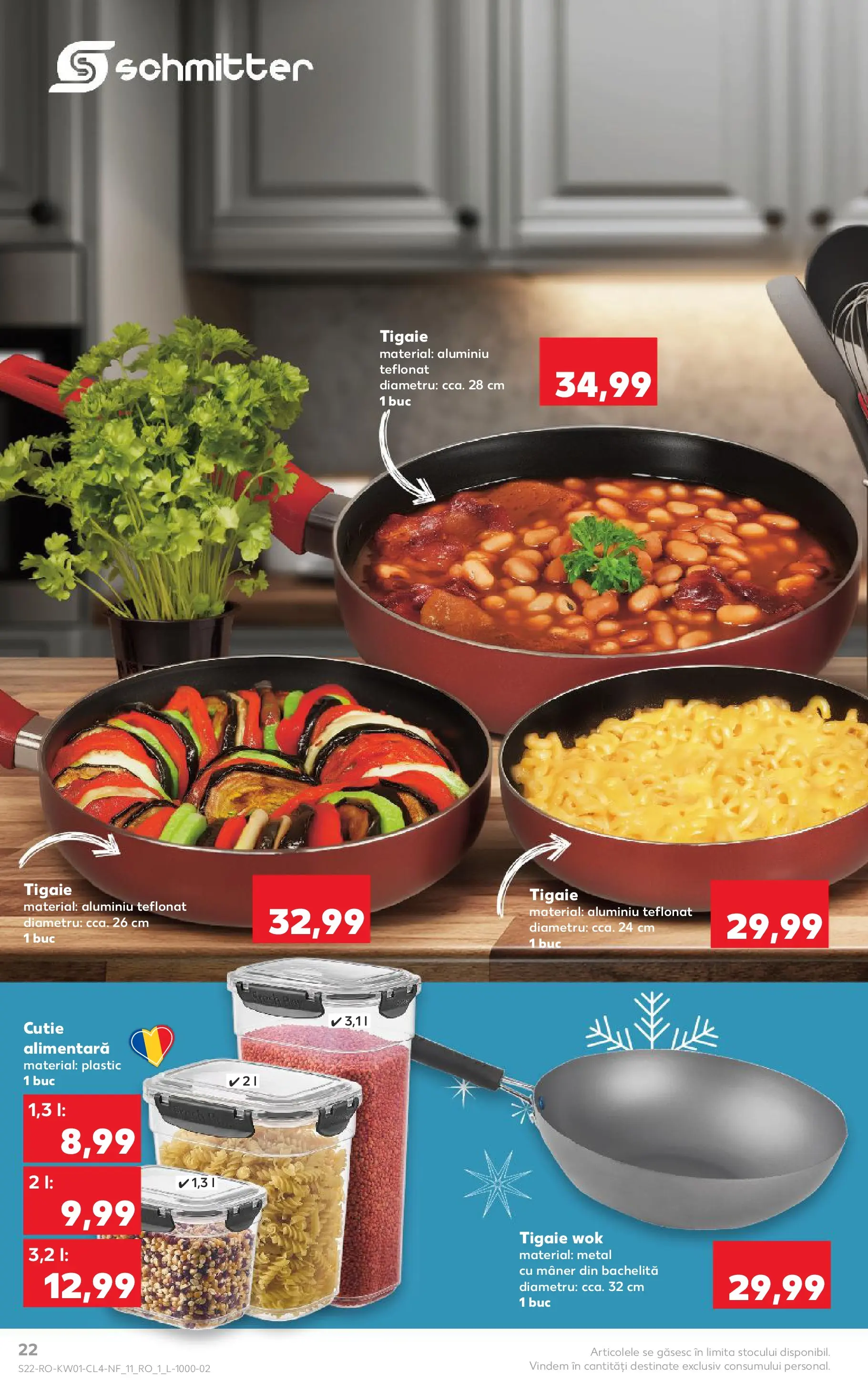 Catalog Kaufland - Ploiești 31.12.2025 - Revista si Oferta | Pagină: 22 | Produse: Tigaie, Mâner, Cutie