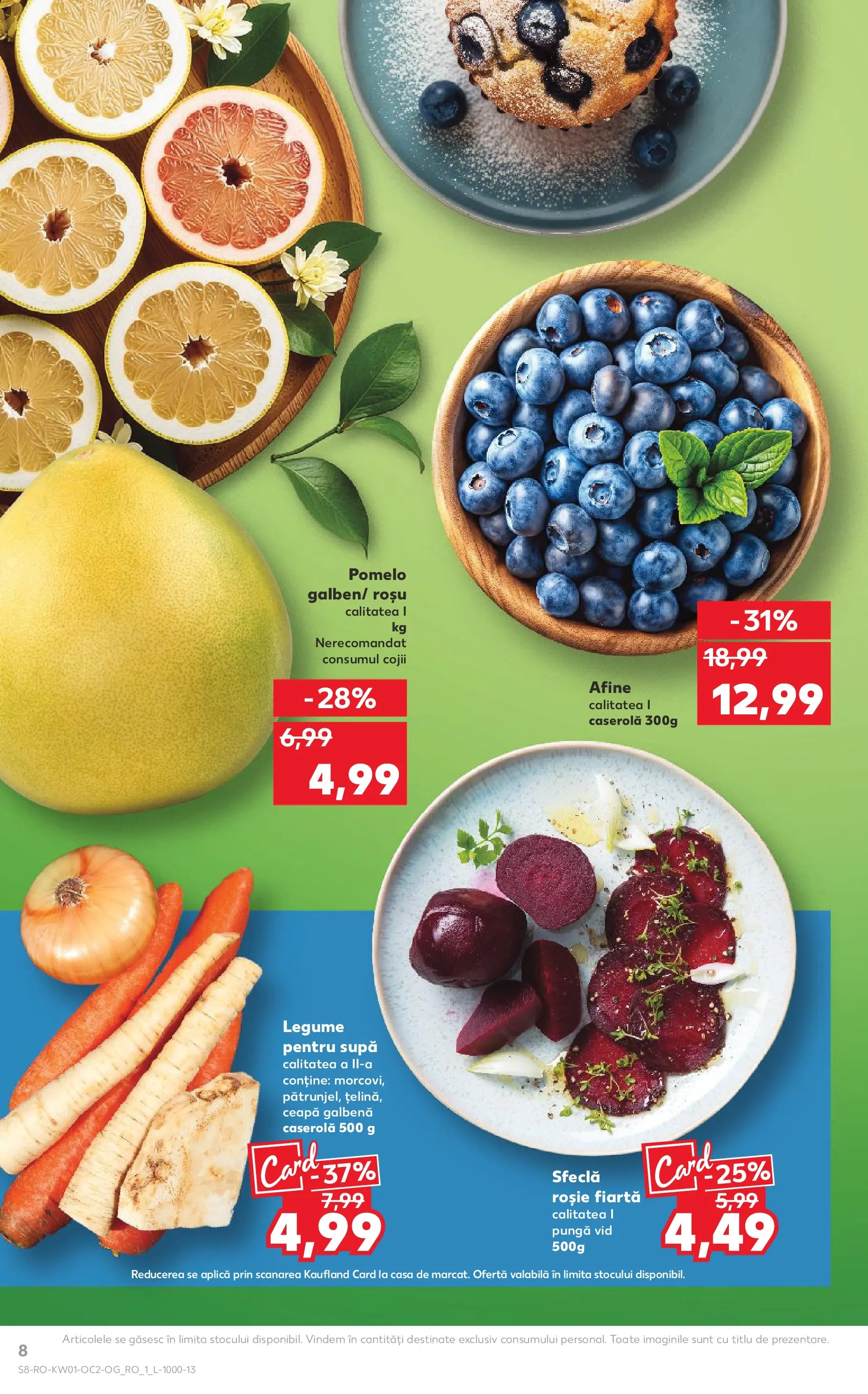 Catalog Kaufland - Domnesti 31.12.2025 - Revista si Oferta | Pagină: 8 | Produse: Afine, Ceapă, Legume, Sfeclă