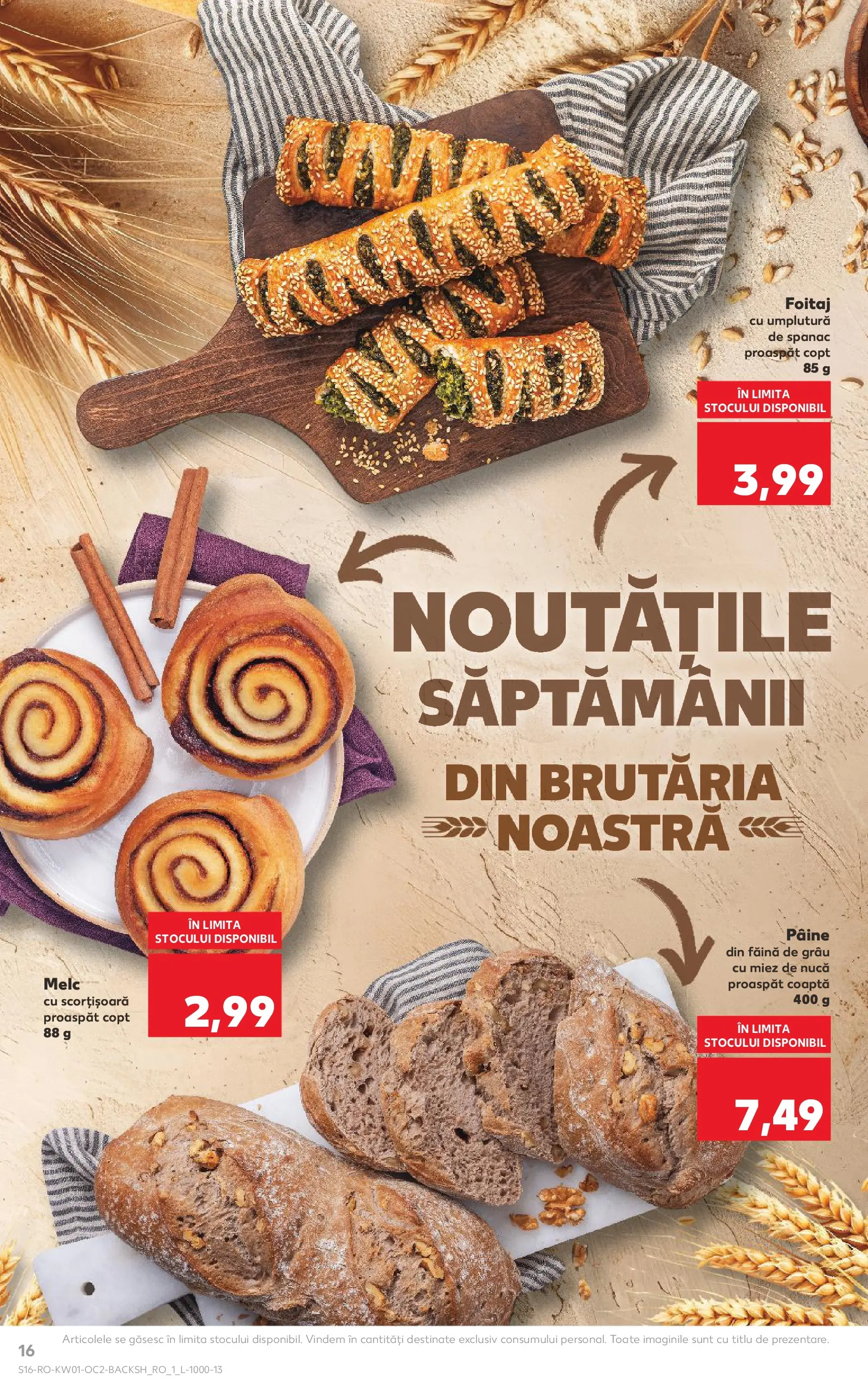 Catalog Kaufland - Domnesti 31.12.2025 - Revista si Oferta | Pagină: 16 | Produse: Pâine, Făină