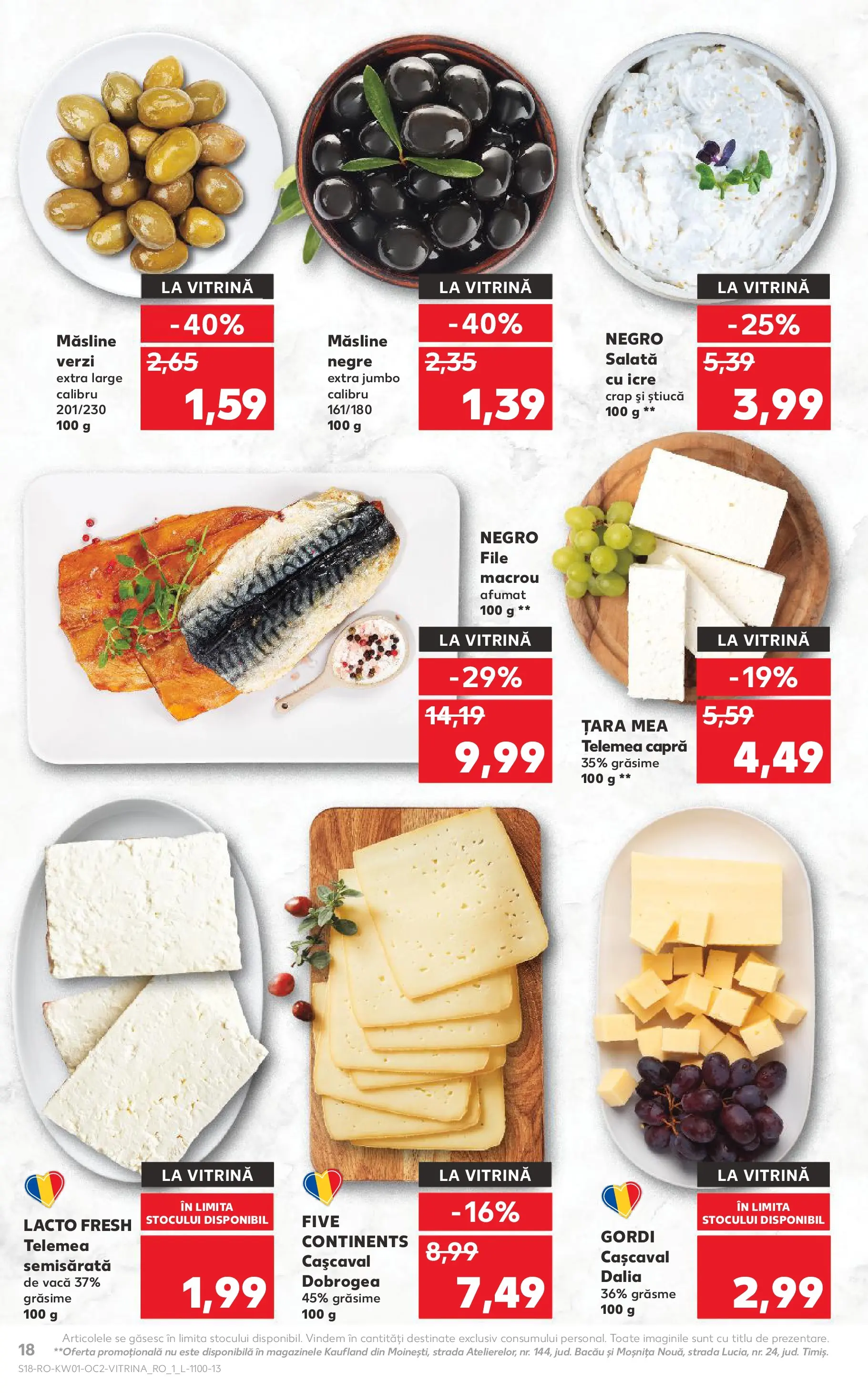 Catalog Kaufland - Ploiești 31.12.2025 - Revista si Oferta | Pagină: 18 | Produse: Vitrină, Cașcaval, Măsline, Salată