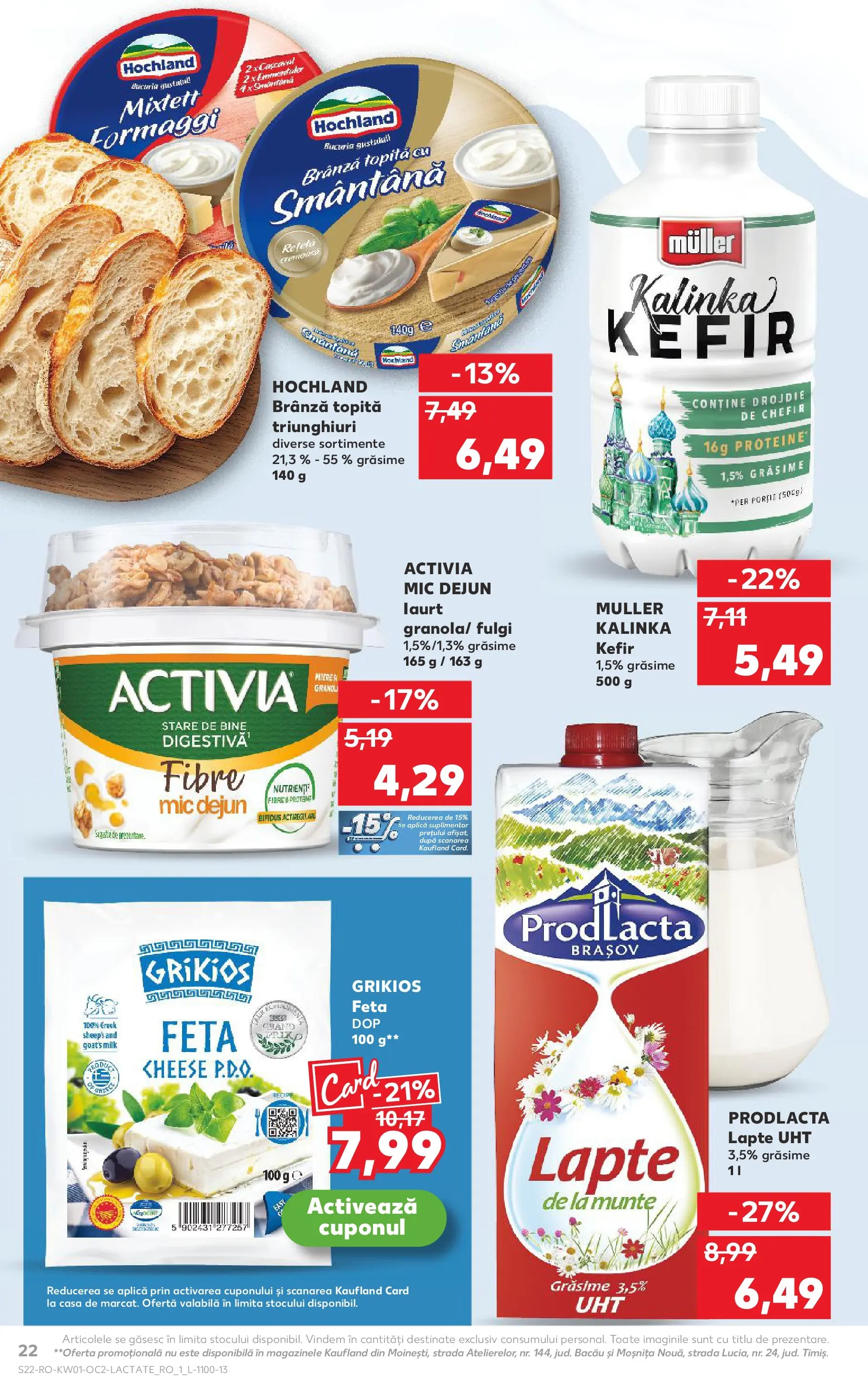 Catalog Kaufland - Viseu de Sus 31.12.2025 - Revista si Oferta | Pagină: 22 | Produse: Lapte, Iaurt, Smântână, Fulgi