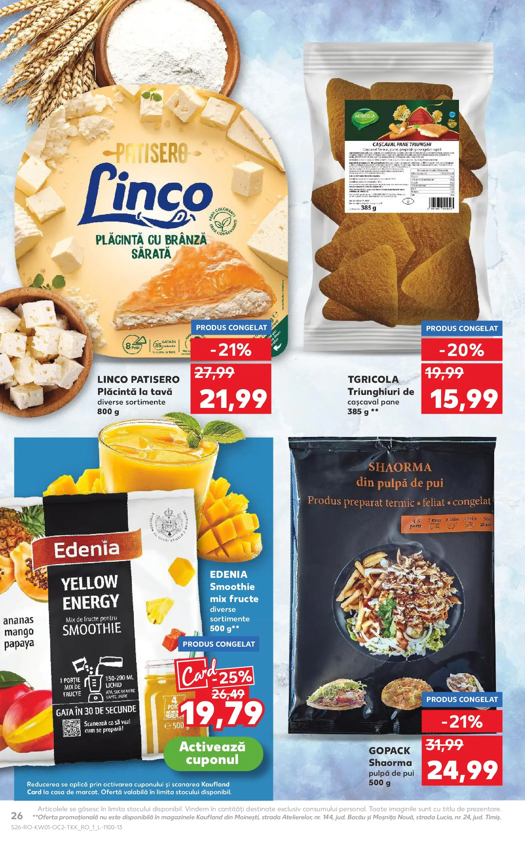 Catalog Kaufland - Viseu de Sus 31.12.2025 - Revista si Oferta | Pagină: 26 | Produse: Cașcaval, Mix fructe, Brânză, Fructe