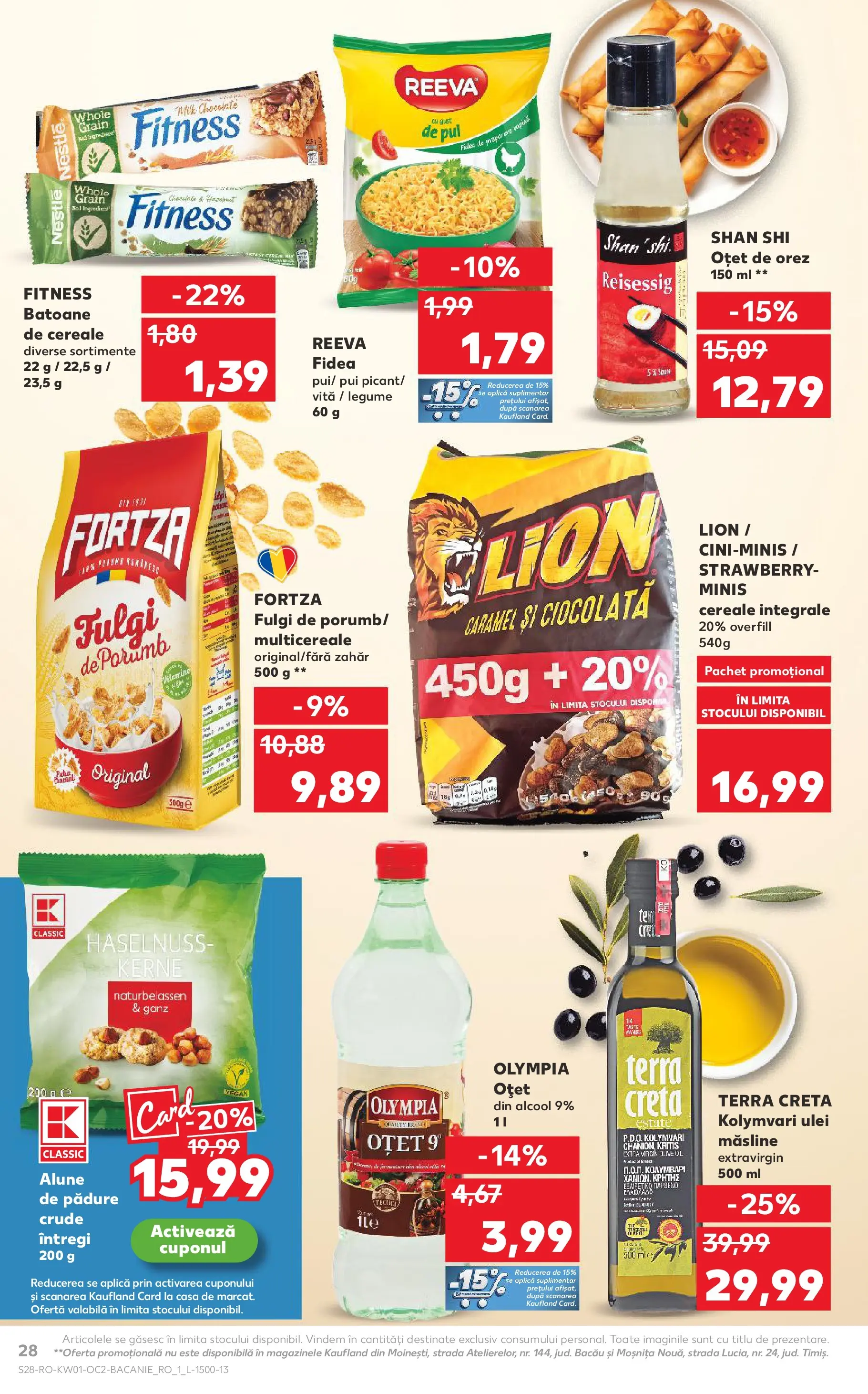 Catalog Kaufland - Satu Mare 31.12.2025 - Revista si Oferta | Pagină: 28 | Produse: Măsline, Alune, Ciocolată, Noodles