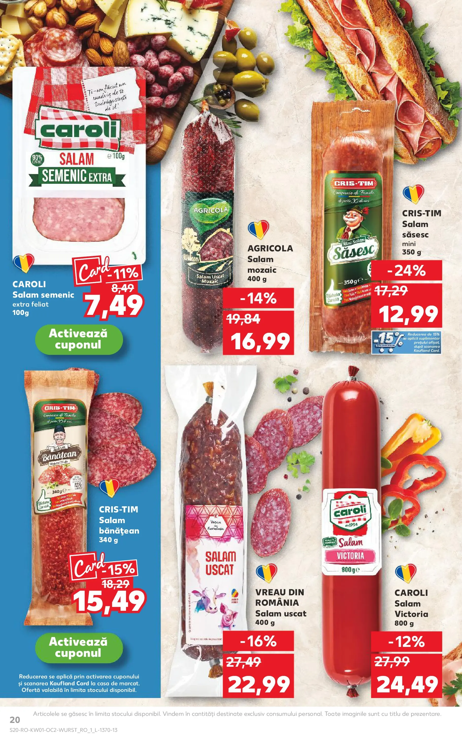 Catalog Kaufland - Câmpulung 31.12.2025 - Revista si Oferta | Pagină: 20 | Produse: Salam