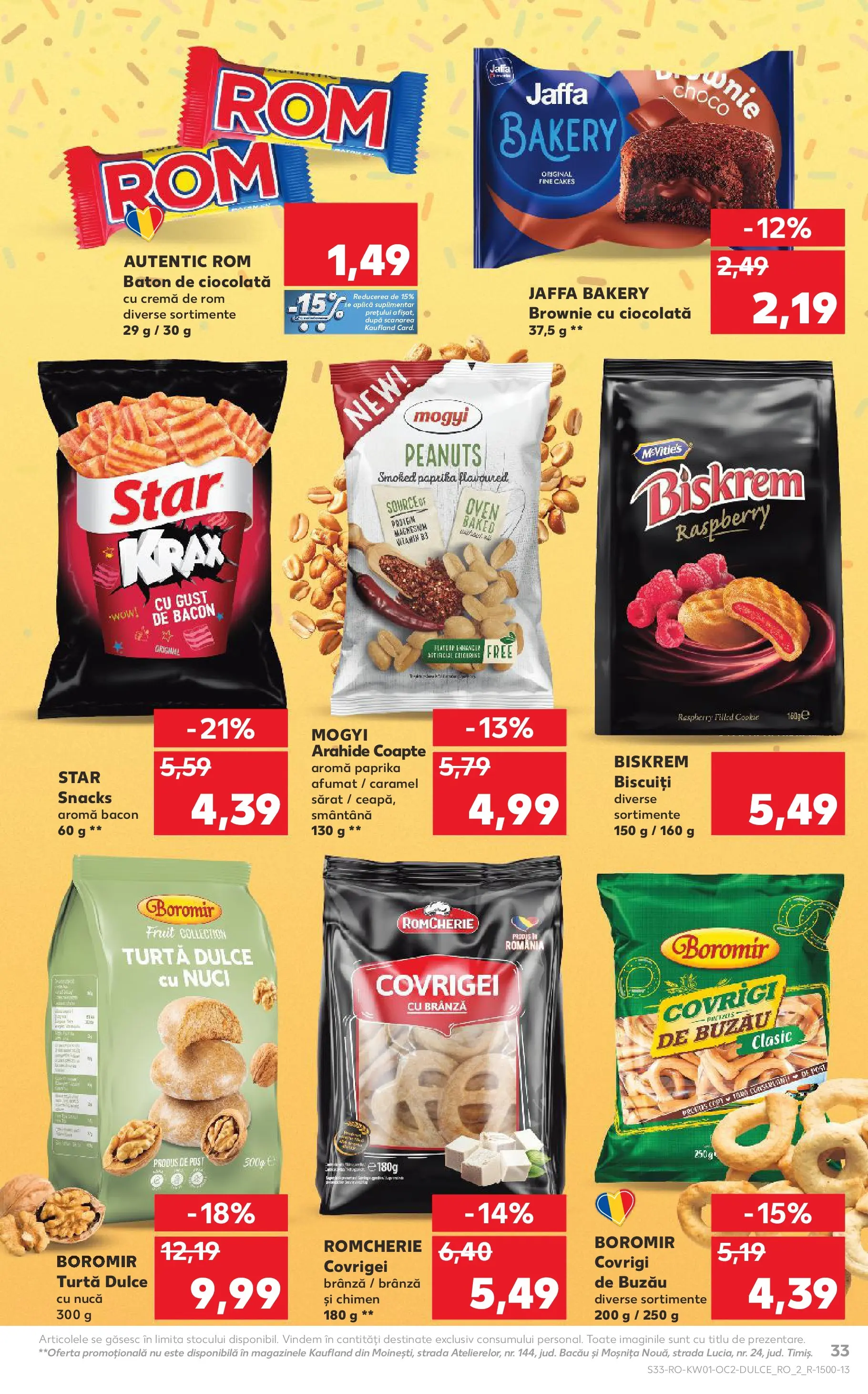 Catalog Kaufland - Satu Mare 31.12.2025 - Revista si Oferta | Pagină: 33 | Produse: Arahide, Cremă, Ciocolată, Turtă dulce