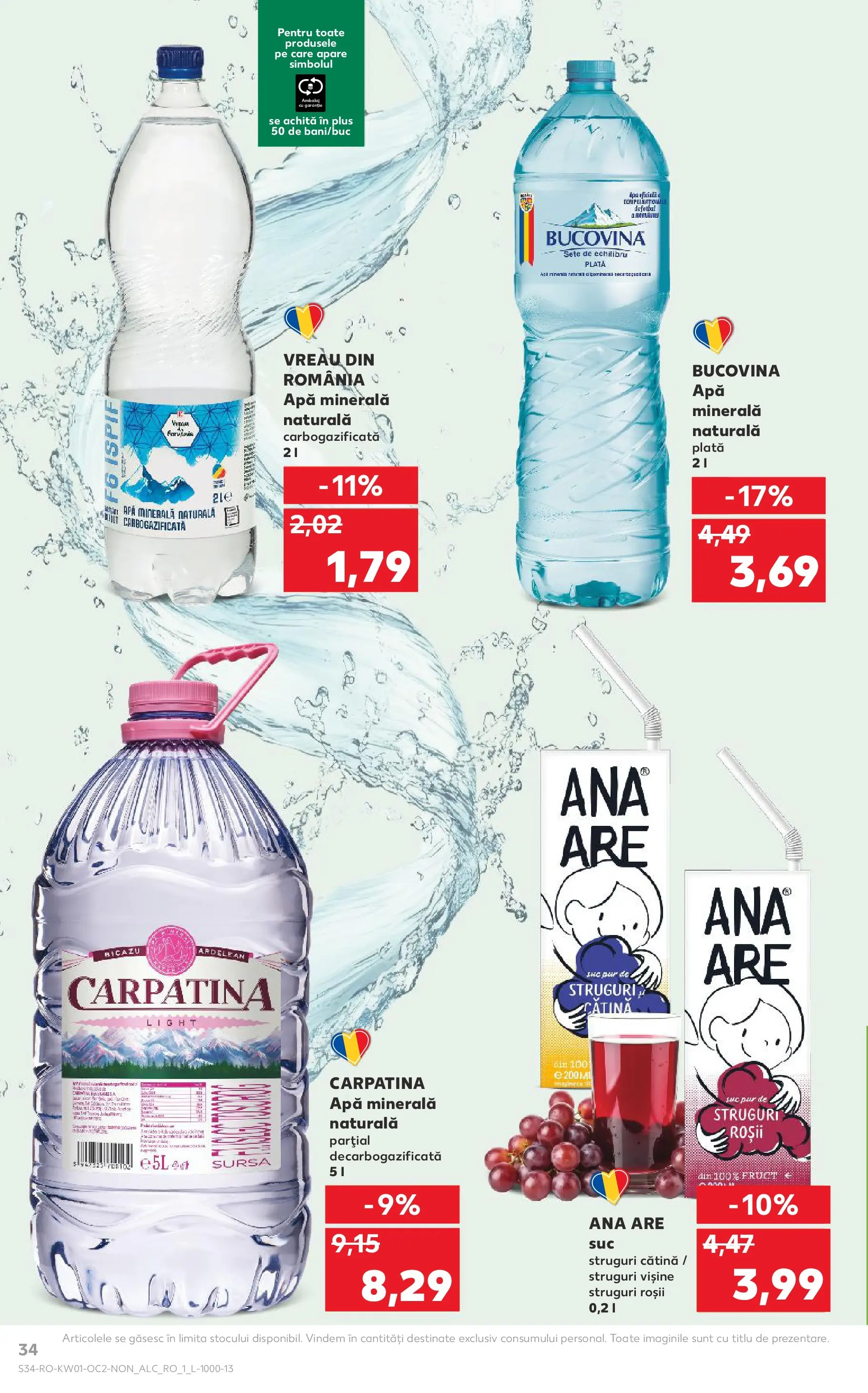 Catalog Kaufland - Domnesti 31.12.2025 - Revista si Oferta | Pagină: 34 | Produse: Struguri, Yazı tahtası kalemi, Suc, Roșii