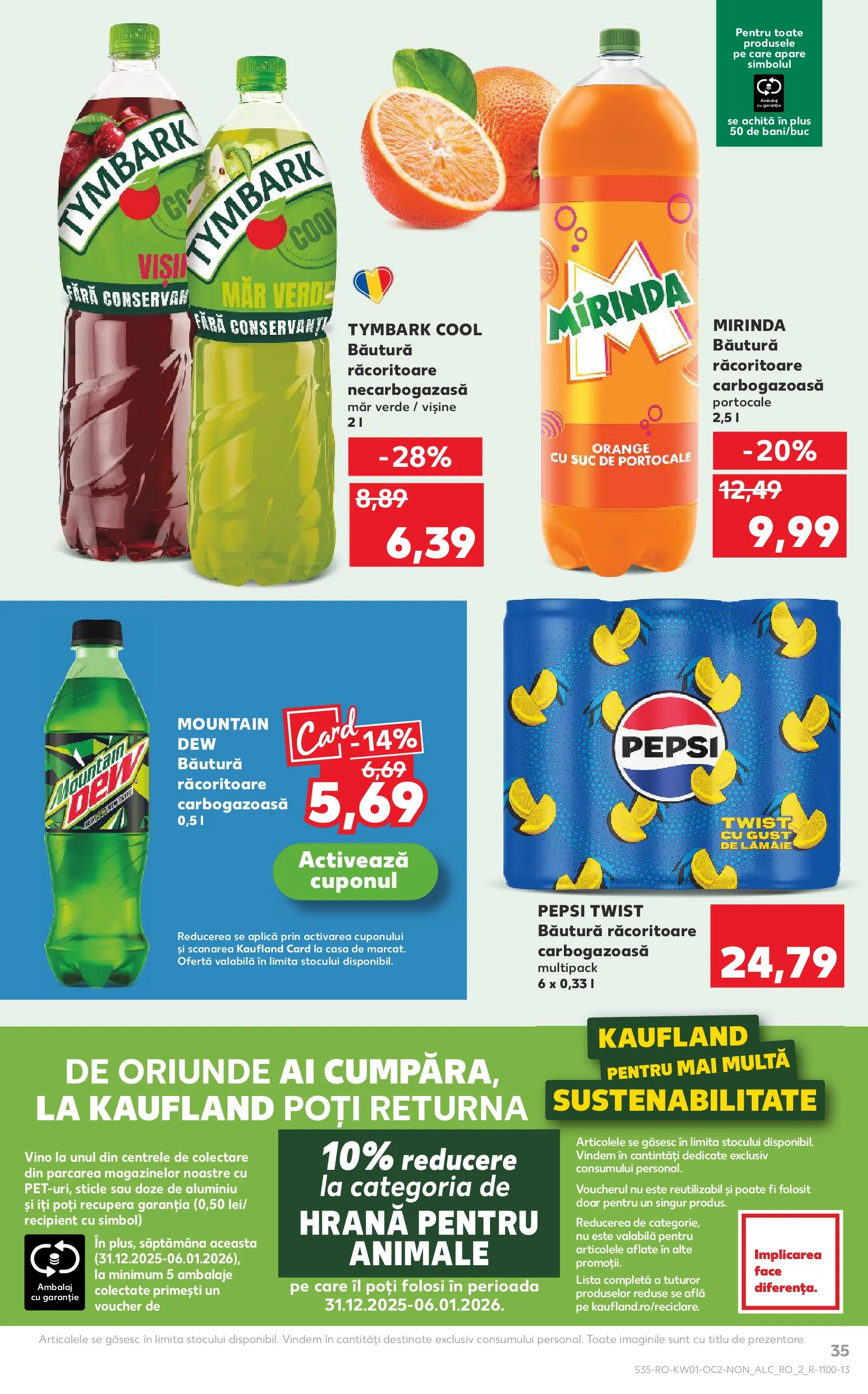 Catalog Kaufland - Viseu de Sus 31.12.2025 - Revista si Oferta | Pagină: 35 | Produse: Suc, Portocale, Lămâie