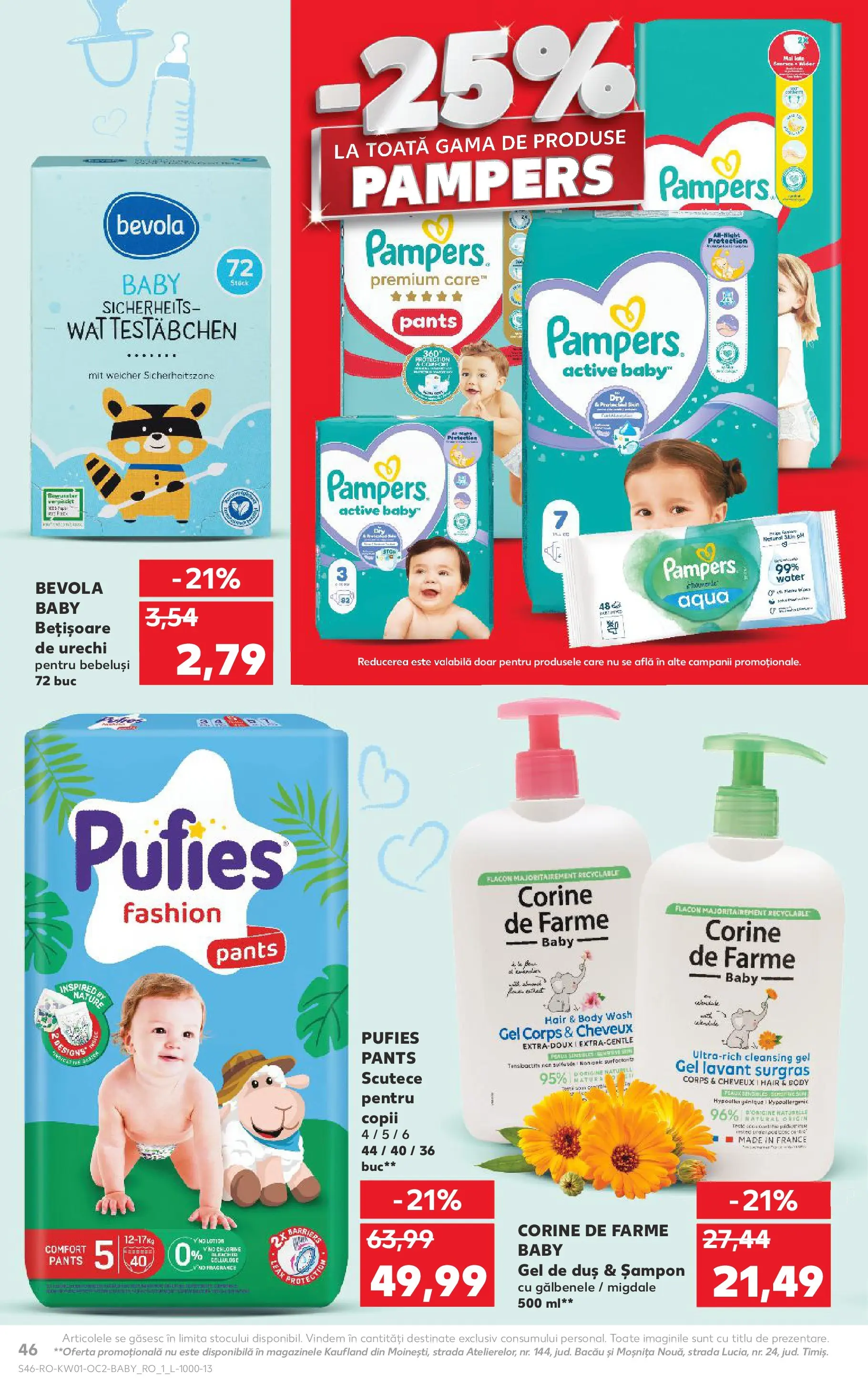 Catalog Kaufland - Domnesti 31.12.2025 - Revista si Oferta | Pagină: 46 | Produse: Pirinç gevreği, Body, Duș, Gel de duș