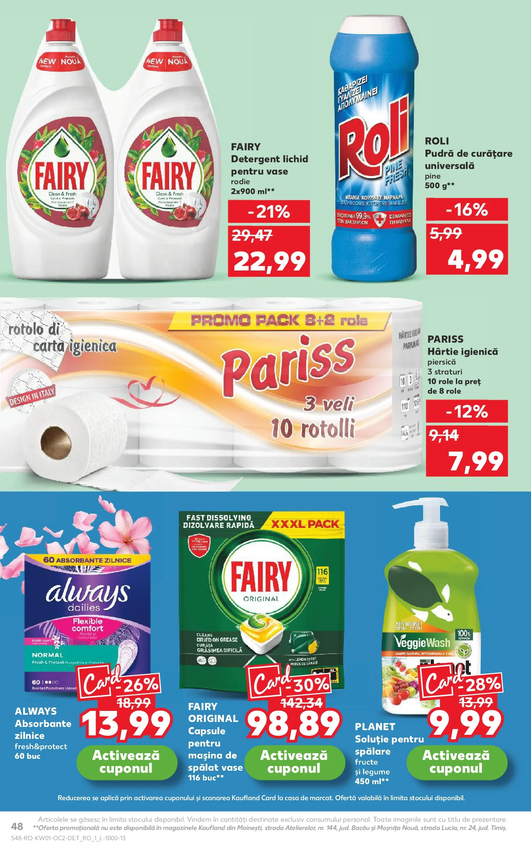 Catalog Kaufland - Domnesti 31.12.2025 - Revista si Oferta | Pagină: 48 | Produse: Piersică, Pomelo, Detergent, Capsule pentru mașina de spălat