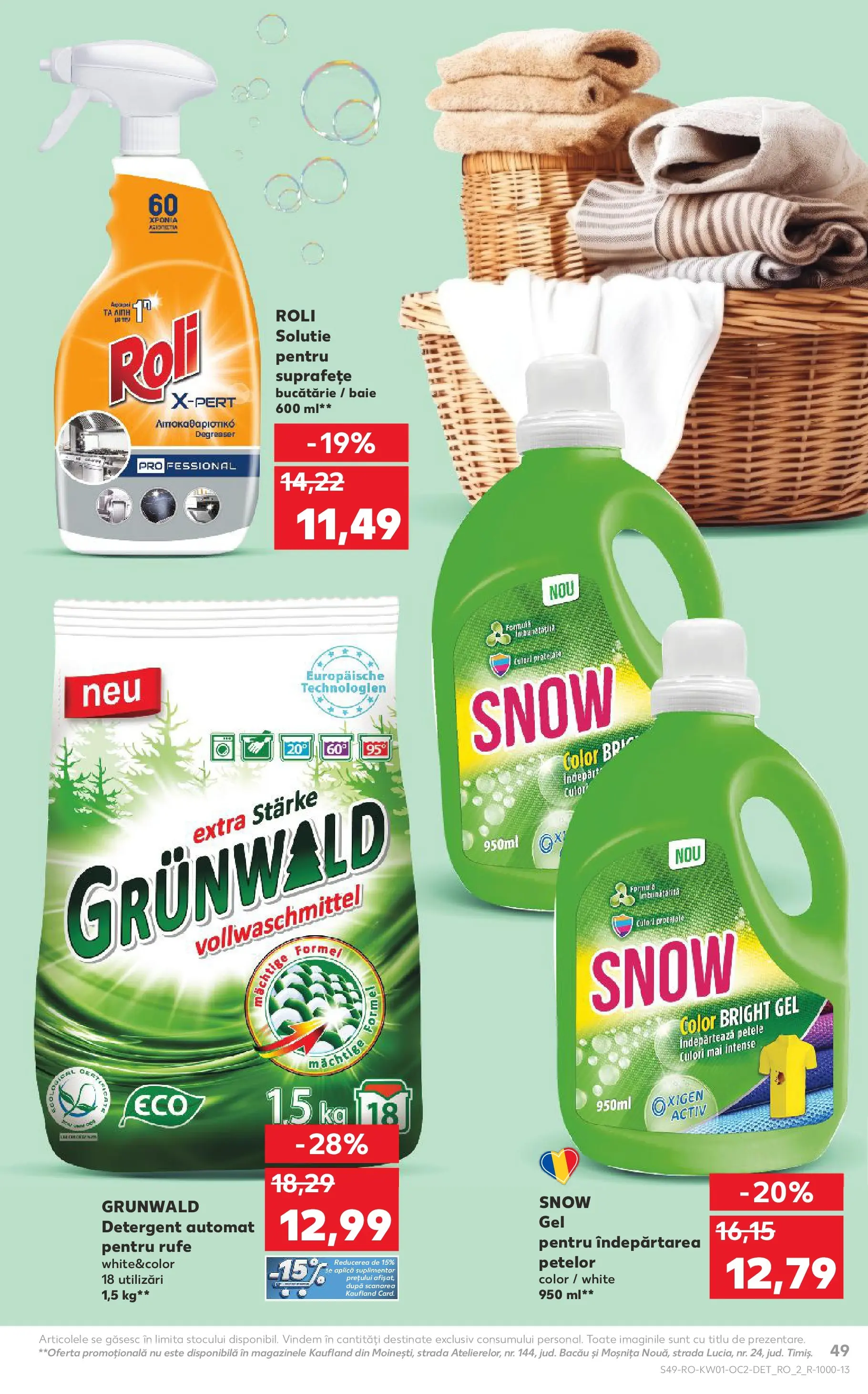 Catalog Kaufland - Domnesti 31.12.2025 - Revista si Oferta | Pagină: 49 | Produse: Kedi Ödül Oyuncakları, Bucătărie, Detergent, Îndepărtarea petelor