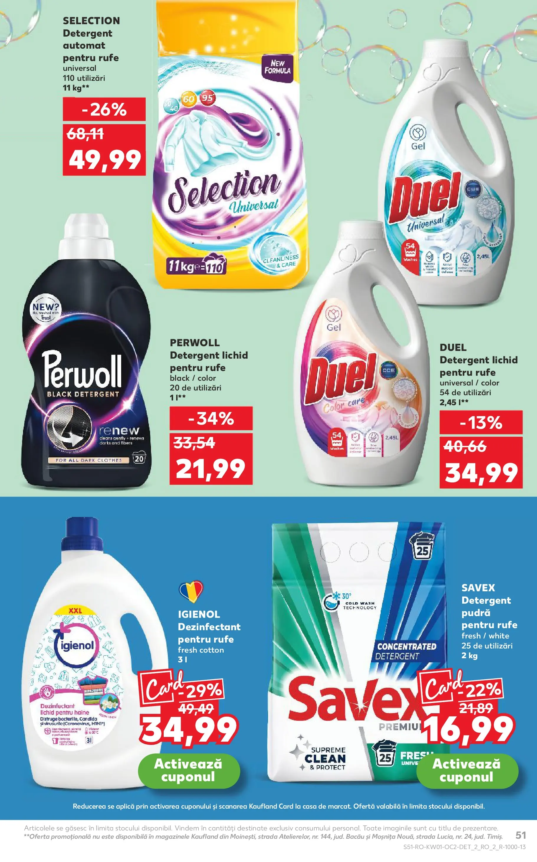 Catalog Kaufland - Domnesti 31.12.2025 - Revista si Oferta | Pagină: 51 | Produse: Kedi Ödül Oyuncakları, Pudră, Detergent, Haine