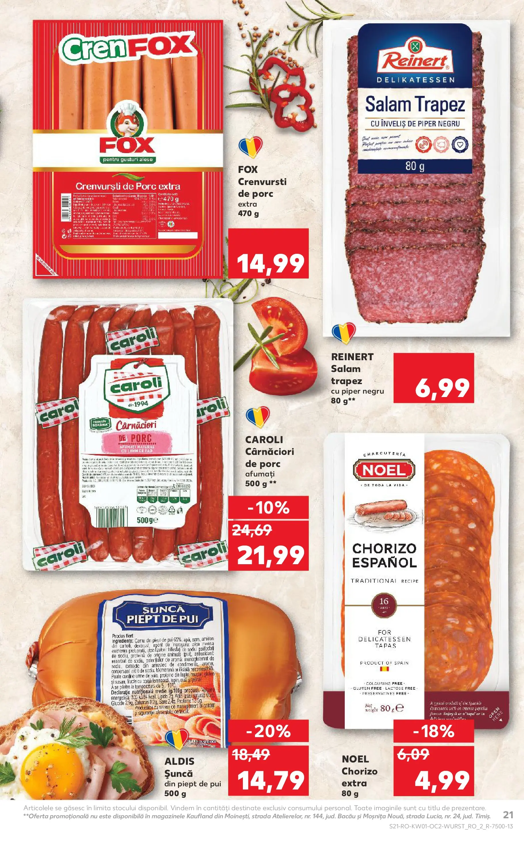 Catalog Kaufland - Viseu de Sus 31.12.2025 - Revista si Oferta | Pagină: 21 | Produse: Hacıyatmaz Kedi Oyuncağı, Șuncă, Fructe, Piper