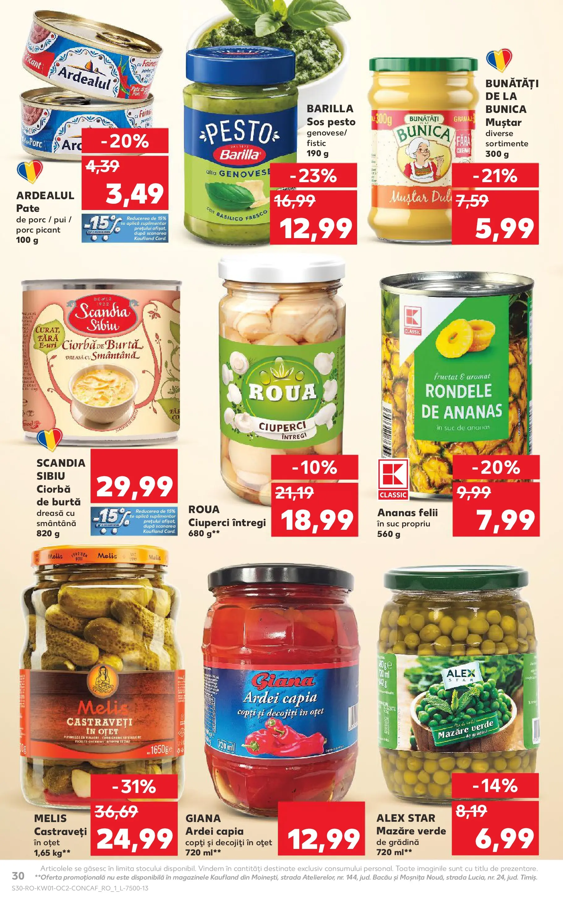 Catalog Kaufland - Viseu de Sus 31.12.2025 - Revista si Oferta | Pagină: 30 | Produse: Konuşturucu Kuş Yemleri, Oțet, Muștar, Castraveți