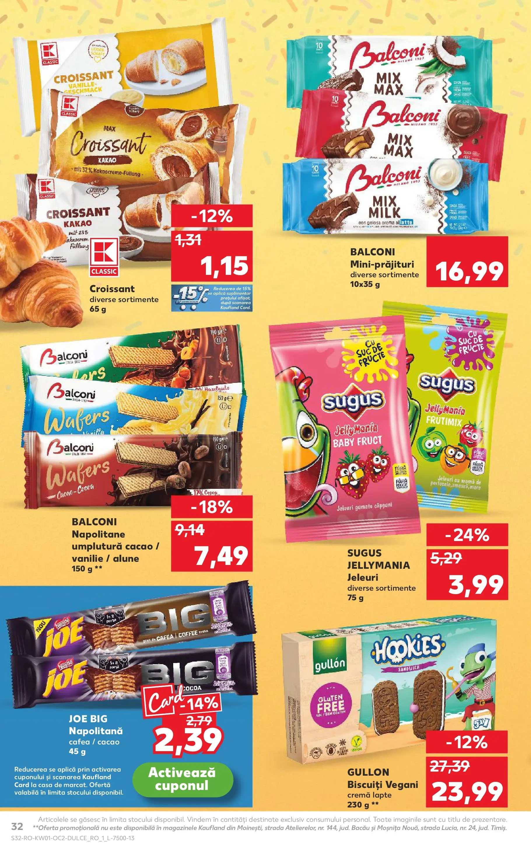 Catalog Kaufland - Viseu de Sus 31.12.2025 - Revista si Oferta | Pagină: 32 | Produse: Napolitane, Cafea, Căpșuni, Biscuiți