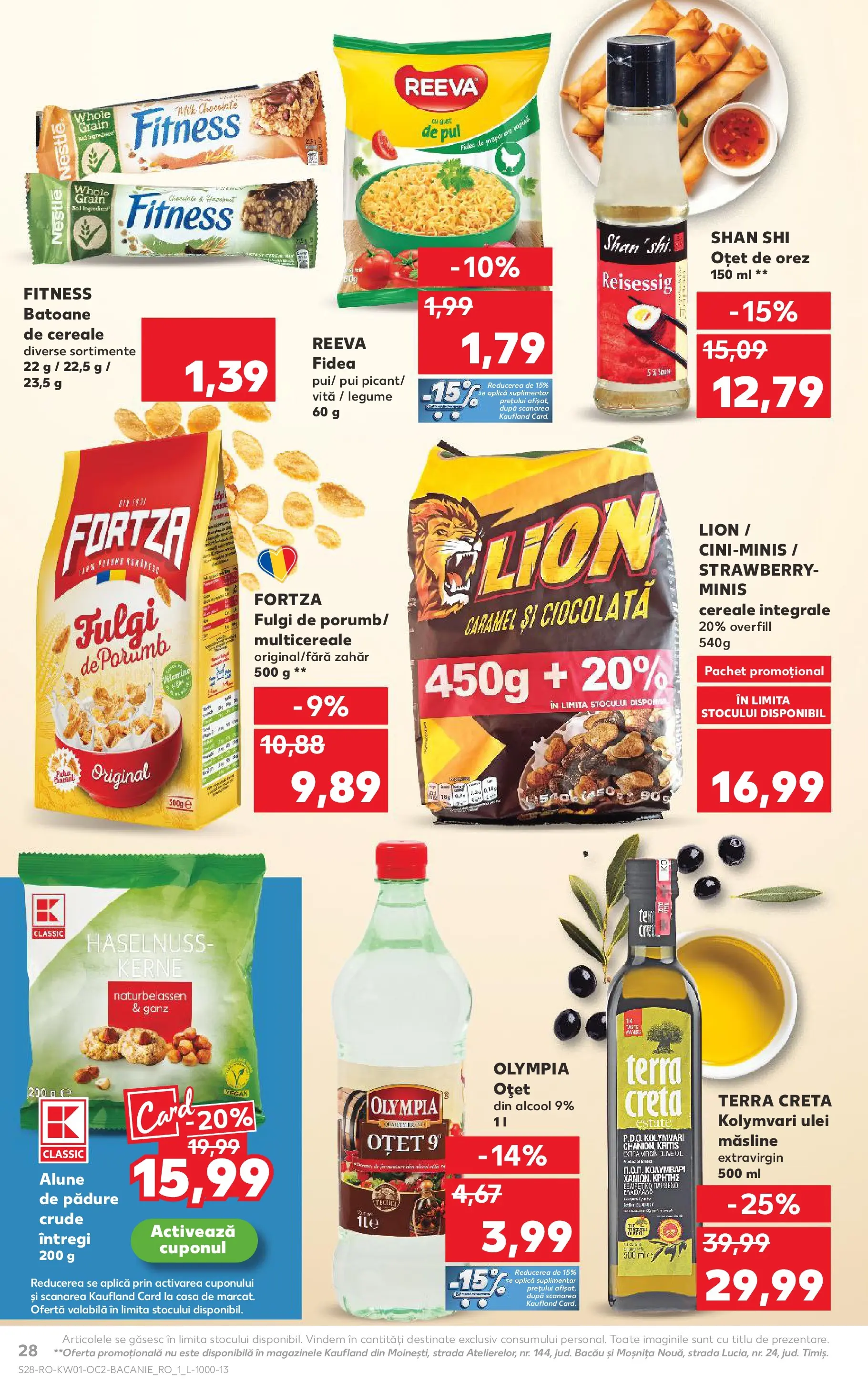 Catalog Kaufland - Domnesti 31.12.2025 - Revista si Oferta | Pagină: 28 | Produse: Alune, Ciocolată, Oțet, Noodles