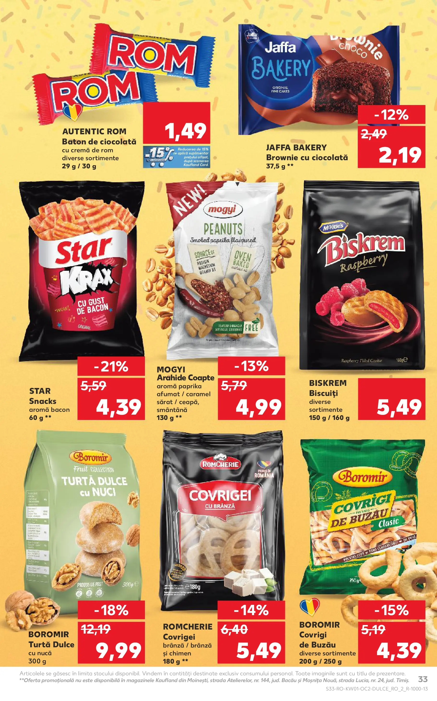 Catalog Kaufland - Domnesti 31.12.2025 - Revista si Oferta | Pagină: 33 | Produse: Covrigei, Ciocolată, Nuci, Biscuiți