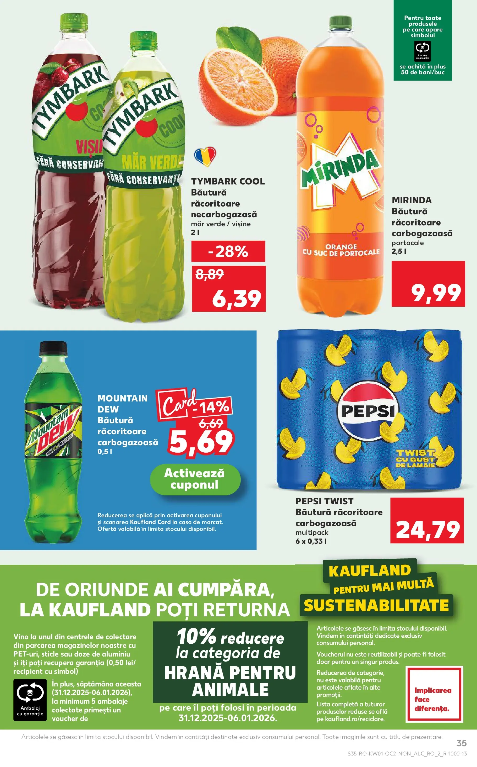 Catalog Kaufland - Domnesti 31.12.2025 - Revista si Oferta | Pagină: 35 | Produse: Suc, Portocale, Lămâie