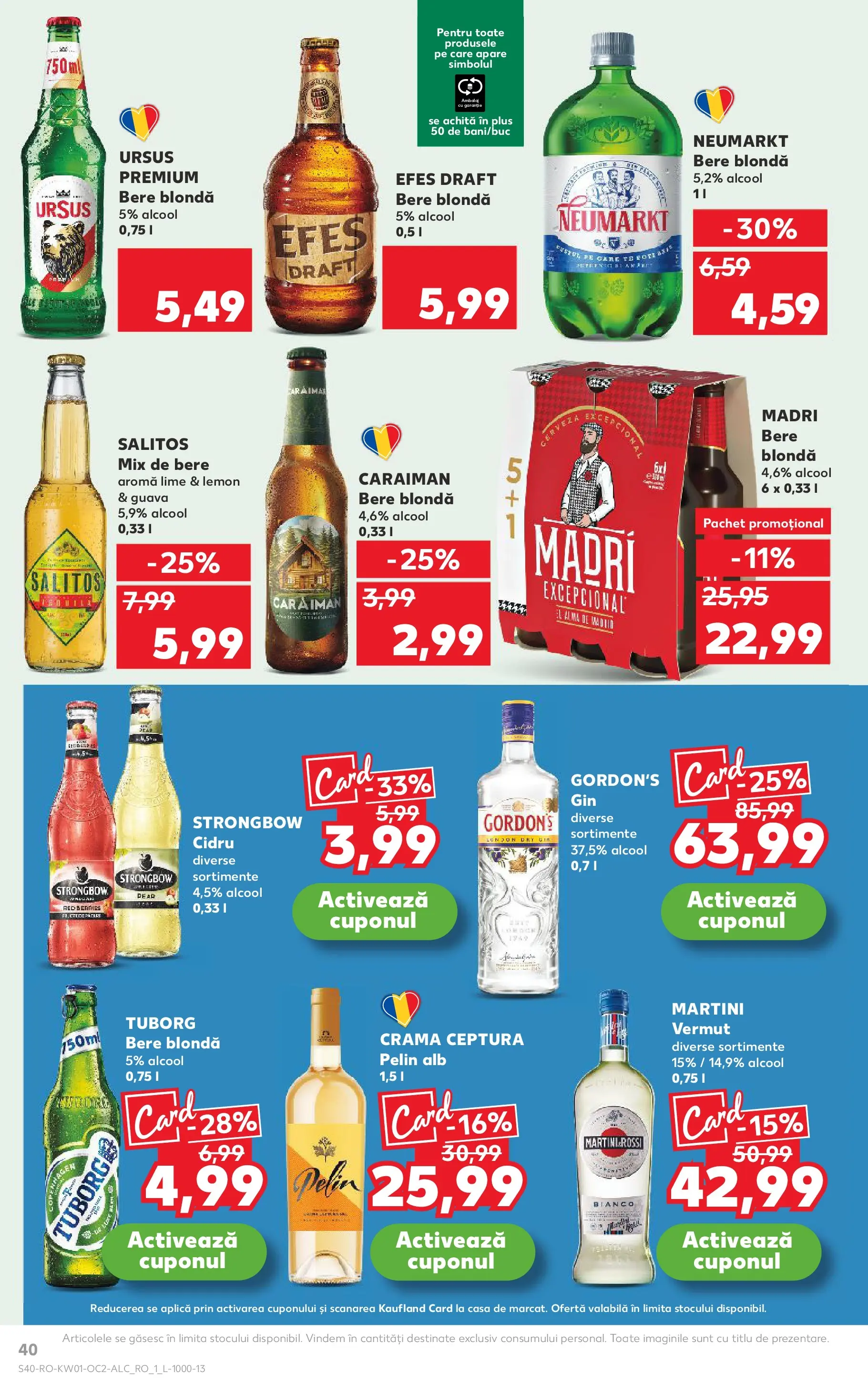 Catalog Kaufland - Domnesti 31.12.2025 - Revista si Oferta | Pagină: 40 | Produse: Lime, Pară, Yulaf, Bere
