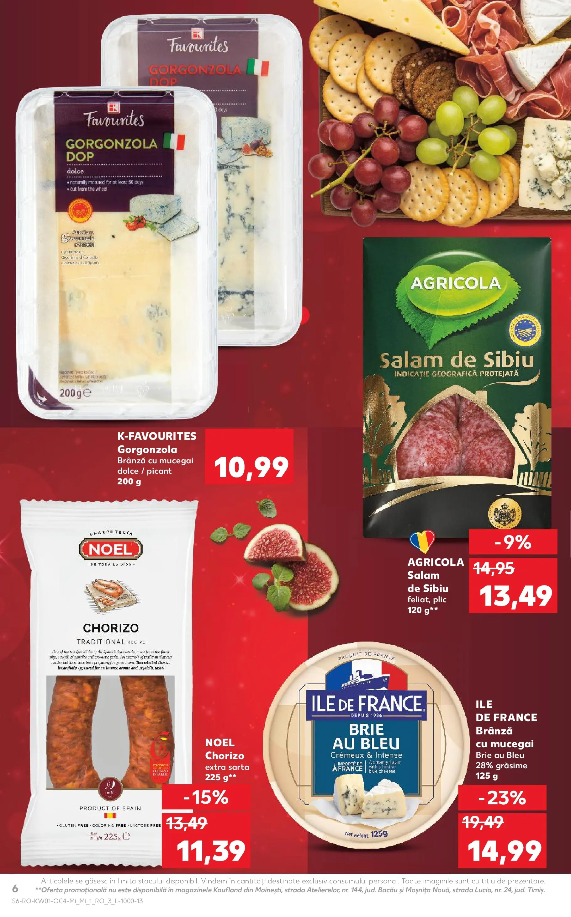 Catalog Kaufland - Ploiești 31.12.2025 - Revista si Oferta | Pagină: 6 | Produse: Brânză, Brânză cu mucegai, Gorgonzola, Salam
