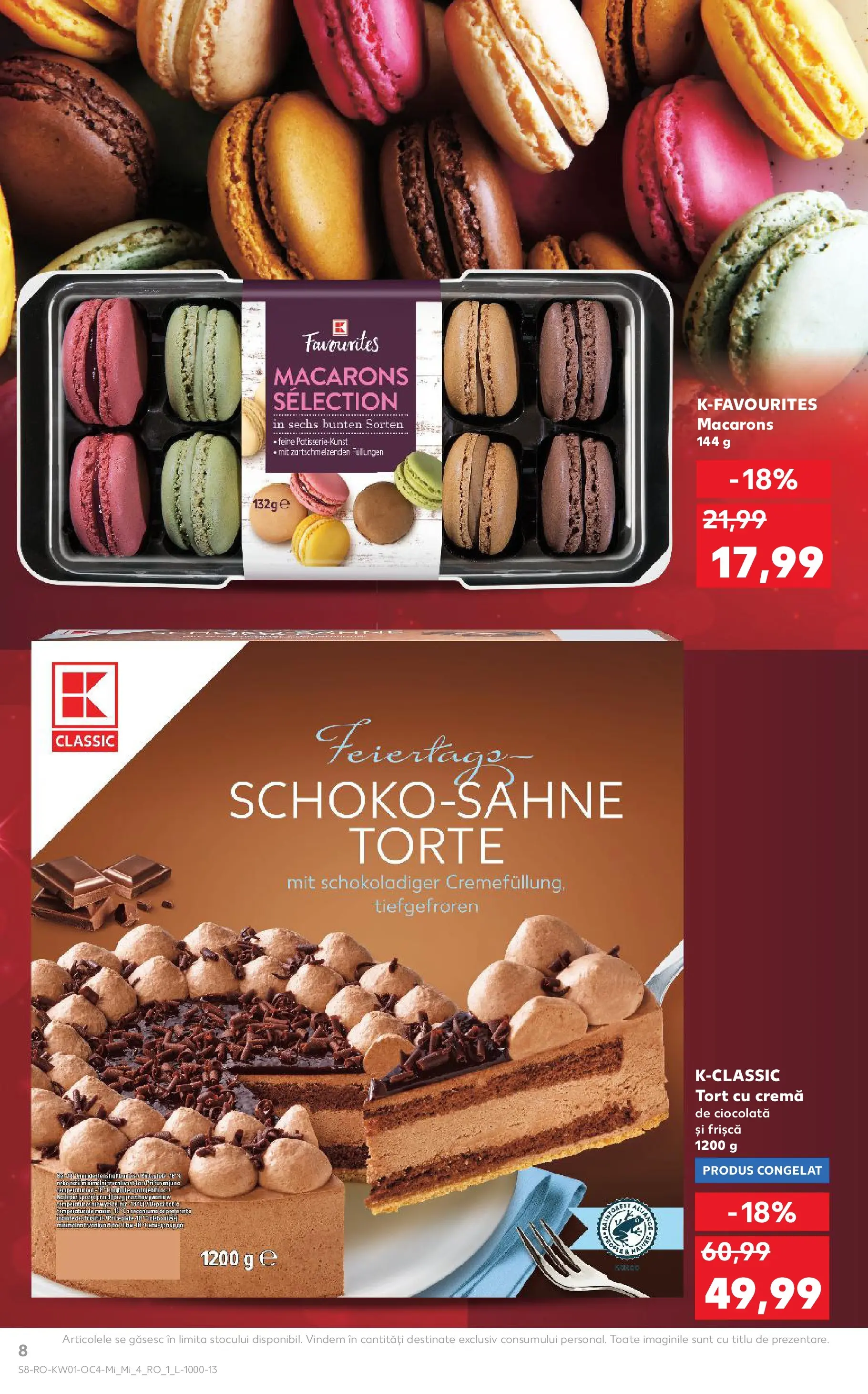 Catalog Kaufland - Viseu de Sus 31.12.2025 - Revista si Oferta | Pagină: 8 | Produse: Tort, Cremă, Ciocolată, Frișcă