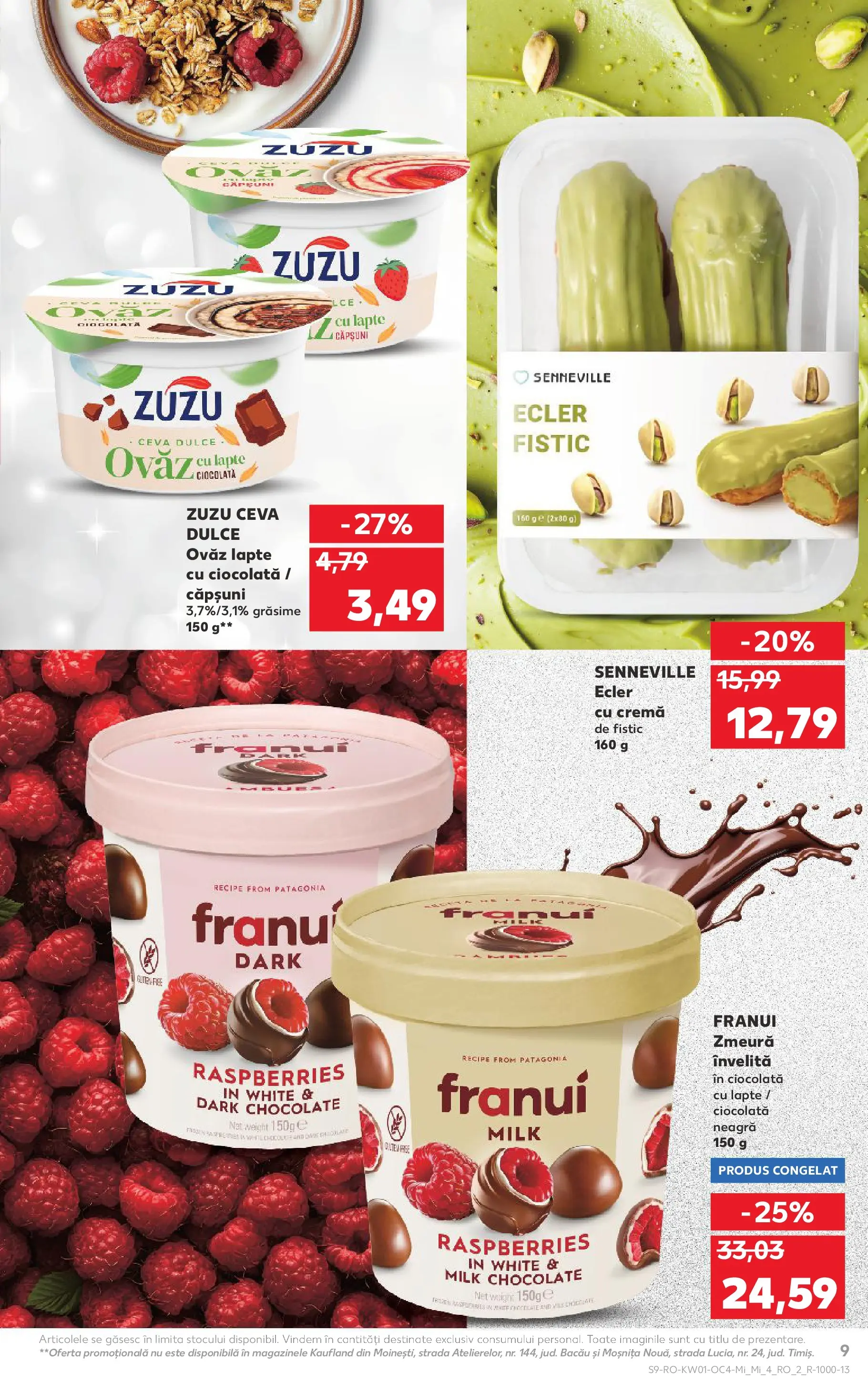 Catalog Kaufland - Viseu de Sus 31.12.2025 - Revista si Oferta | Pagină: 9 | Produse: Lapte, Cremă, Fistic, Căpșuni