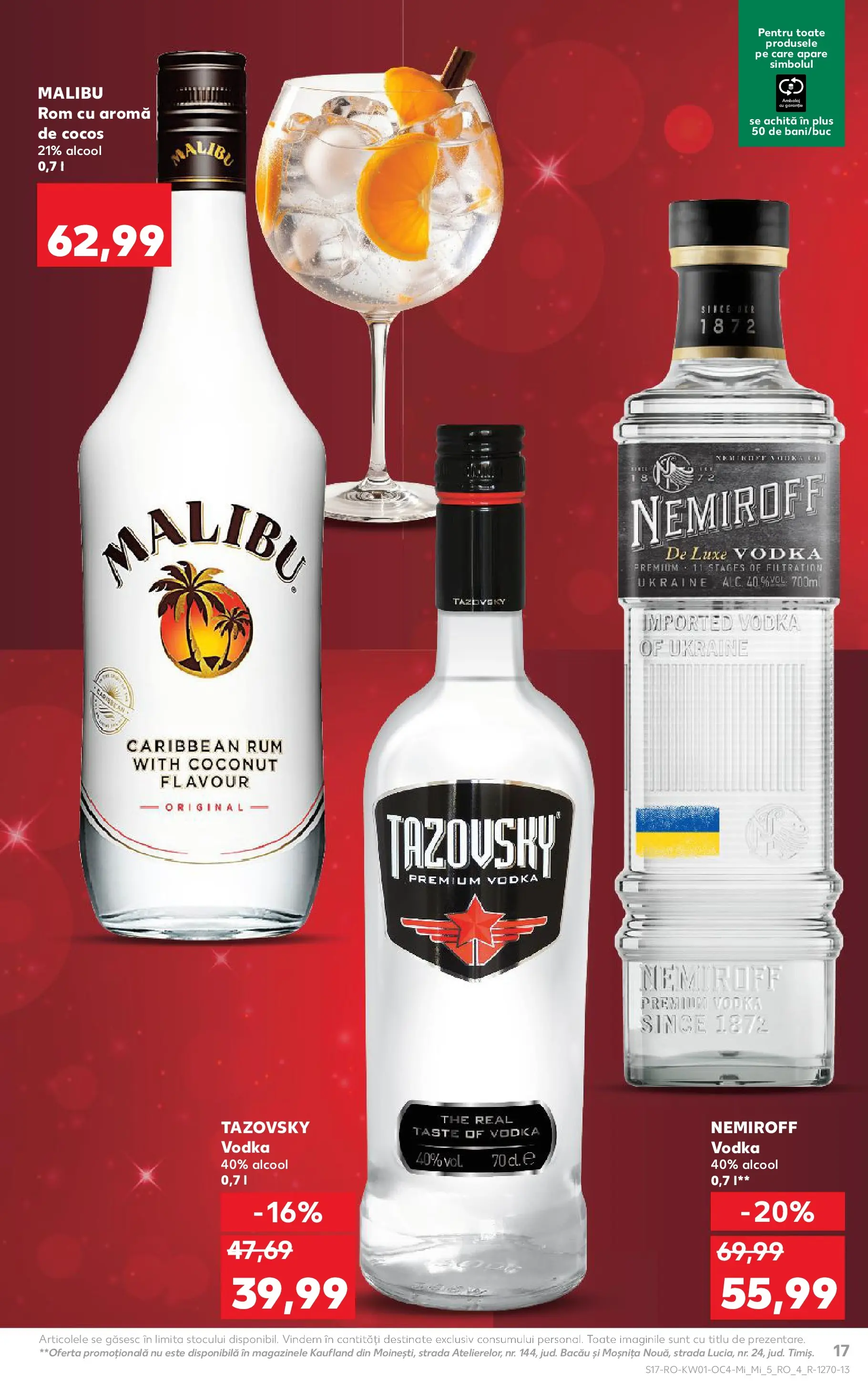 Catalog Kaufland - Viseu de Sus 31.12.2025 - Revista si Oferta | Pagină: 17 | Produse: Rom, Vodka