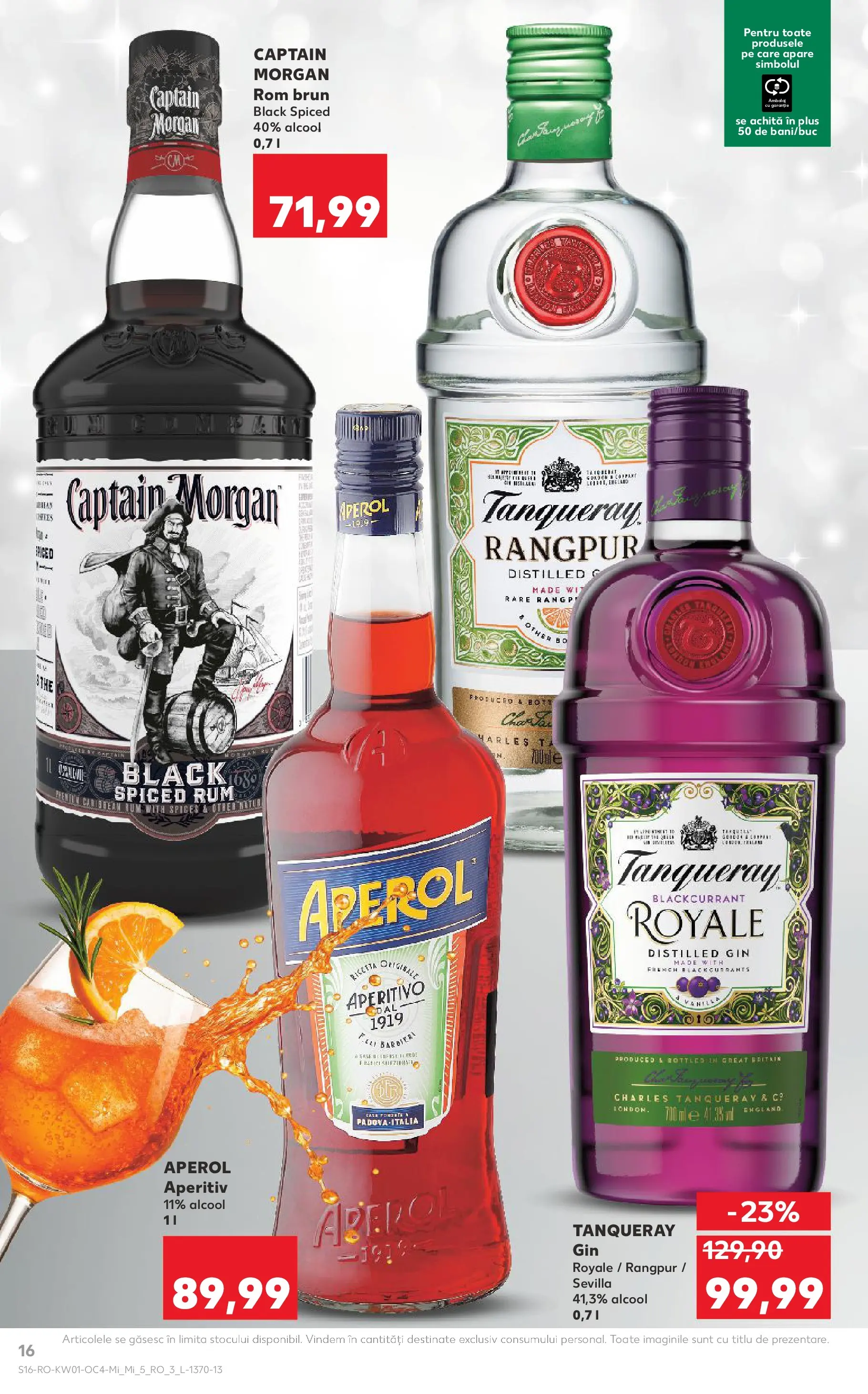 Catalog Kaufland - Câmpulung 31.12.2025 - Revista si Oferta | Pagină: 16 | Produse: Rom, Gin, Aperol