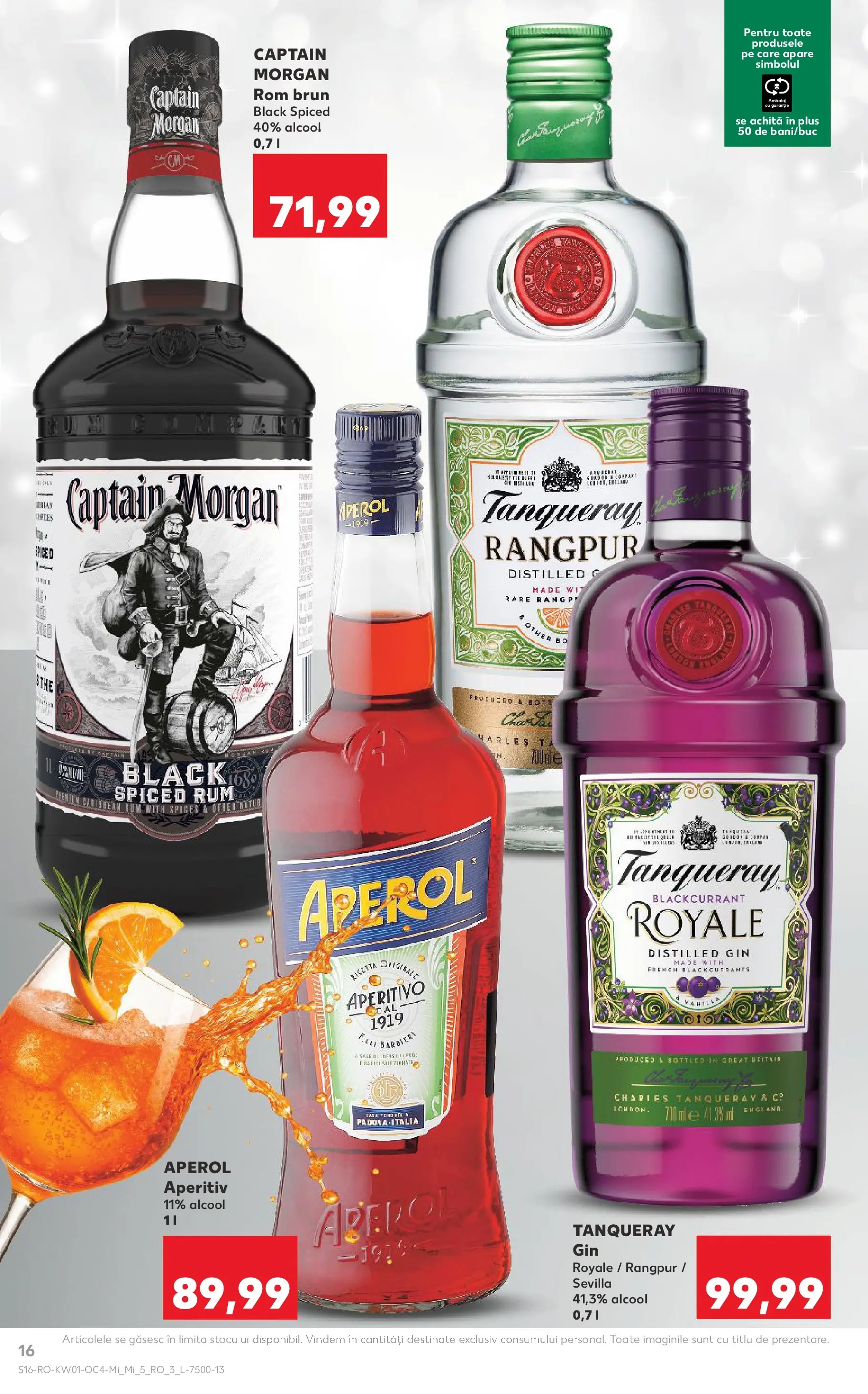 Catalog Kaufland - Viseu de Sus 31.12.2025 - Revista si Oferta | Pagină: 16 | Produse: Rom, Gin, Aperol