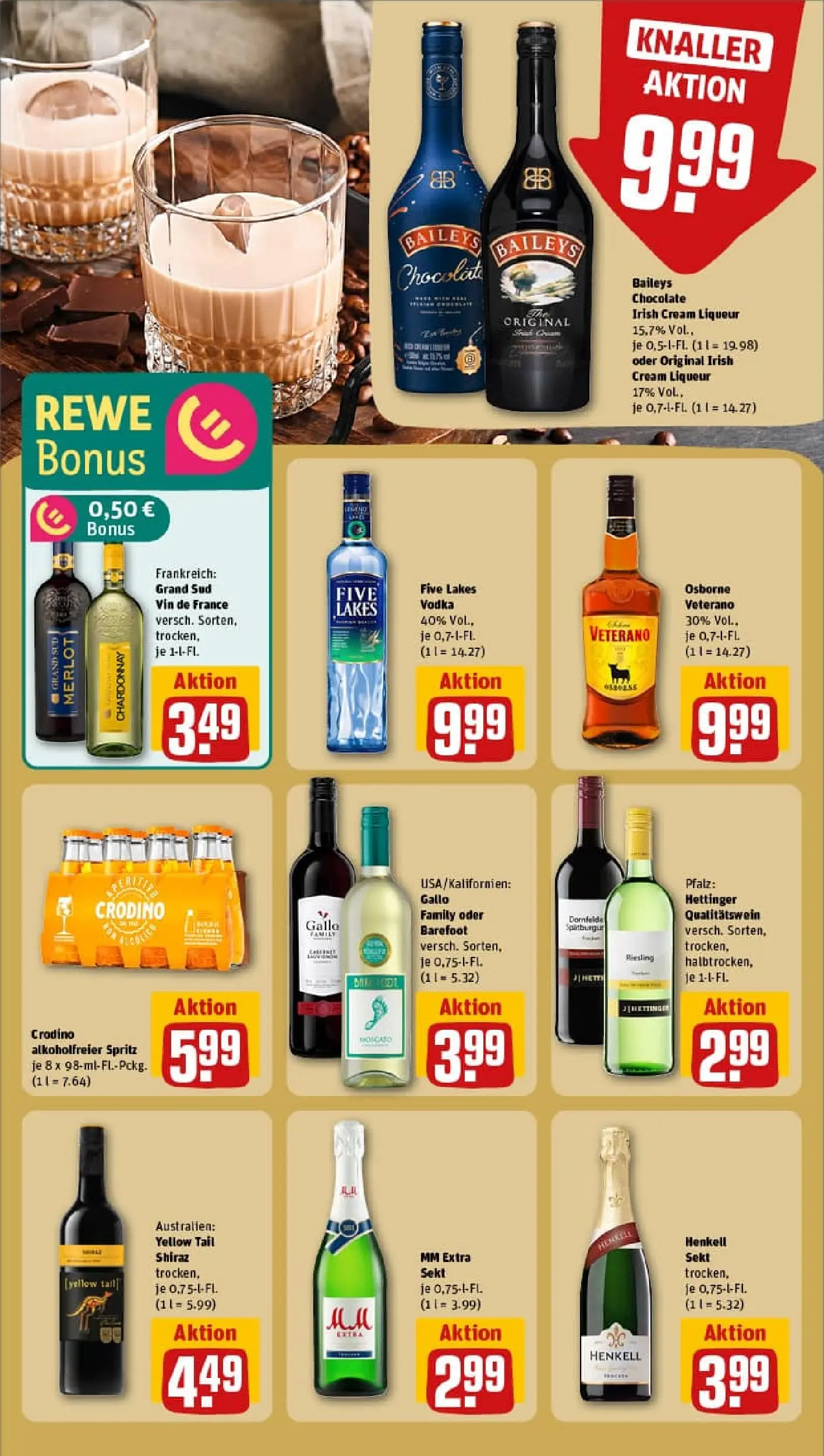 REWE Prospekt ab 04.01.2026 zum Blättern » Angebote | Seite: 19 | Produkte: Osborne, Sekt, Merlot, Grand sud