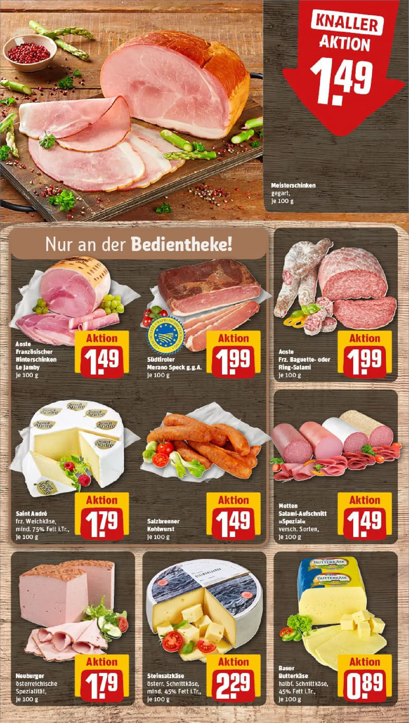 REWE Prospekt ab 04.01.2026 zum Blättern » Angebote | Seite: 9 | Produkte: Baguette, Salami