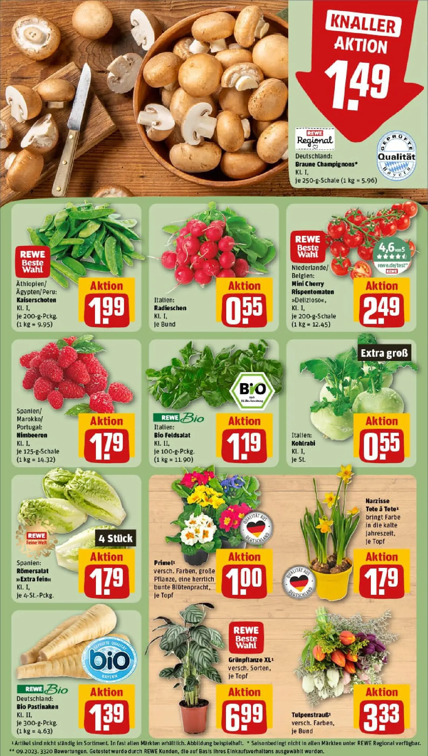 REWE Prospekt ab 04.01.2026 zum Blättern » Angebote | Seite: 7 | Produkte: Himbeeren, Kohlrabi