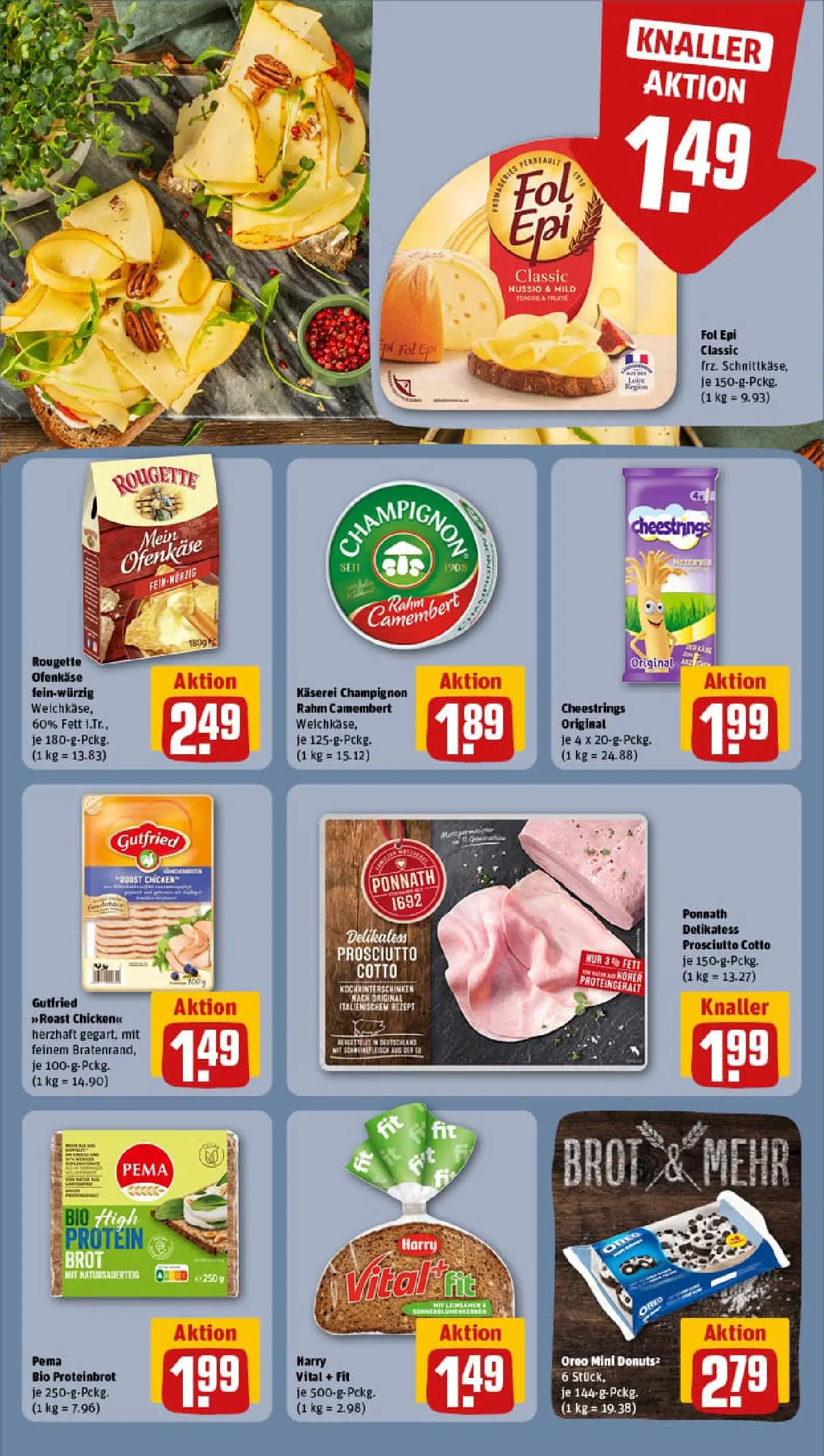 REWE Prospekt ab 04.01.2026 zum Blättern » Angebote | Seite: 12 | Produkte: Rougette ofenkase, Donuts, Brot