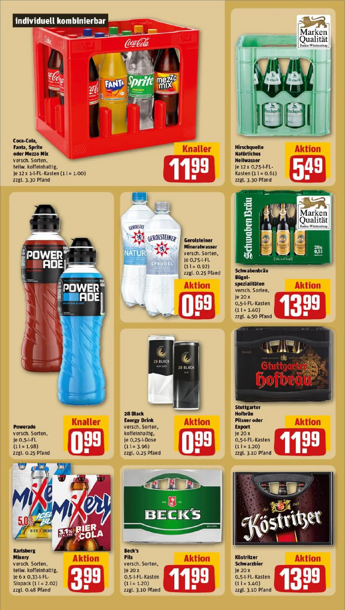 REWE Prospekt ab 05.01.2026 zum Blättern » Angebote | Seite: 18 | Produkte: Mezzo mix, Sprite, Cola, Kostritzer