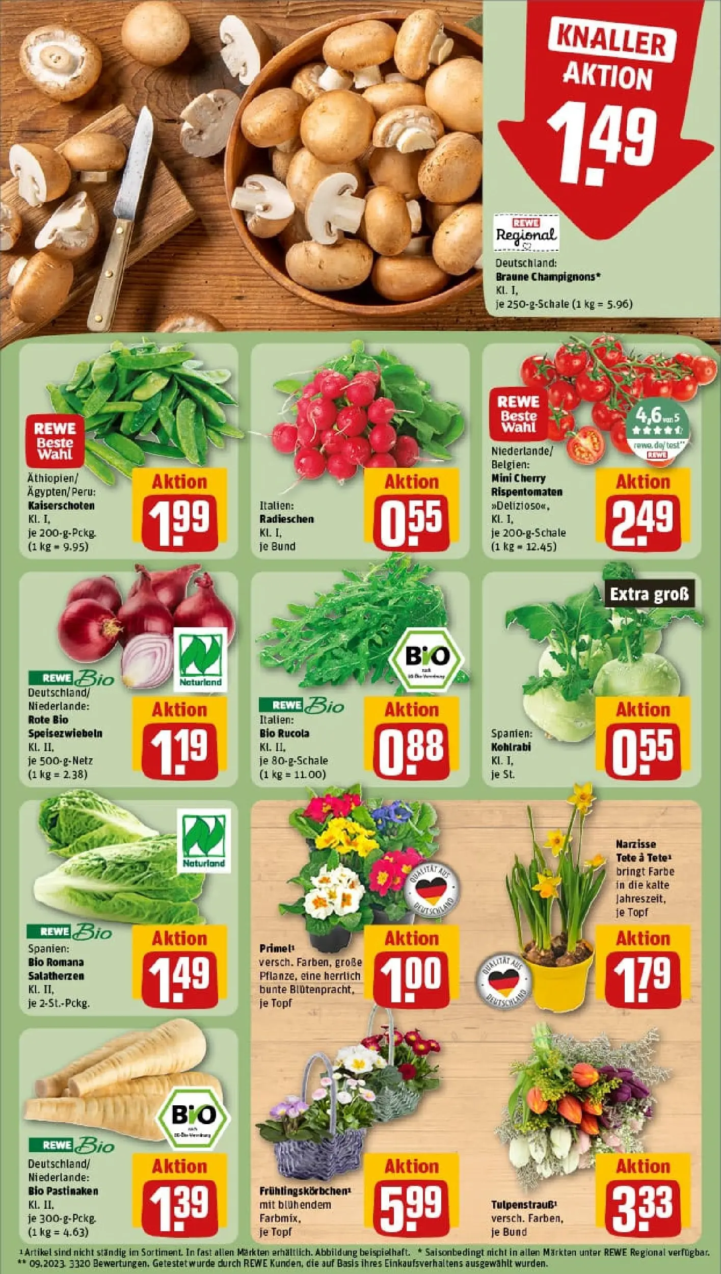 REWE Prospekt ab 04.01.2026 zum Blättern » Angebote | Seite: 7 | Produkte: Rucola, Kohlrabi