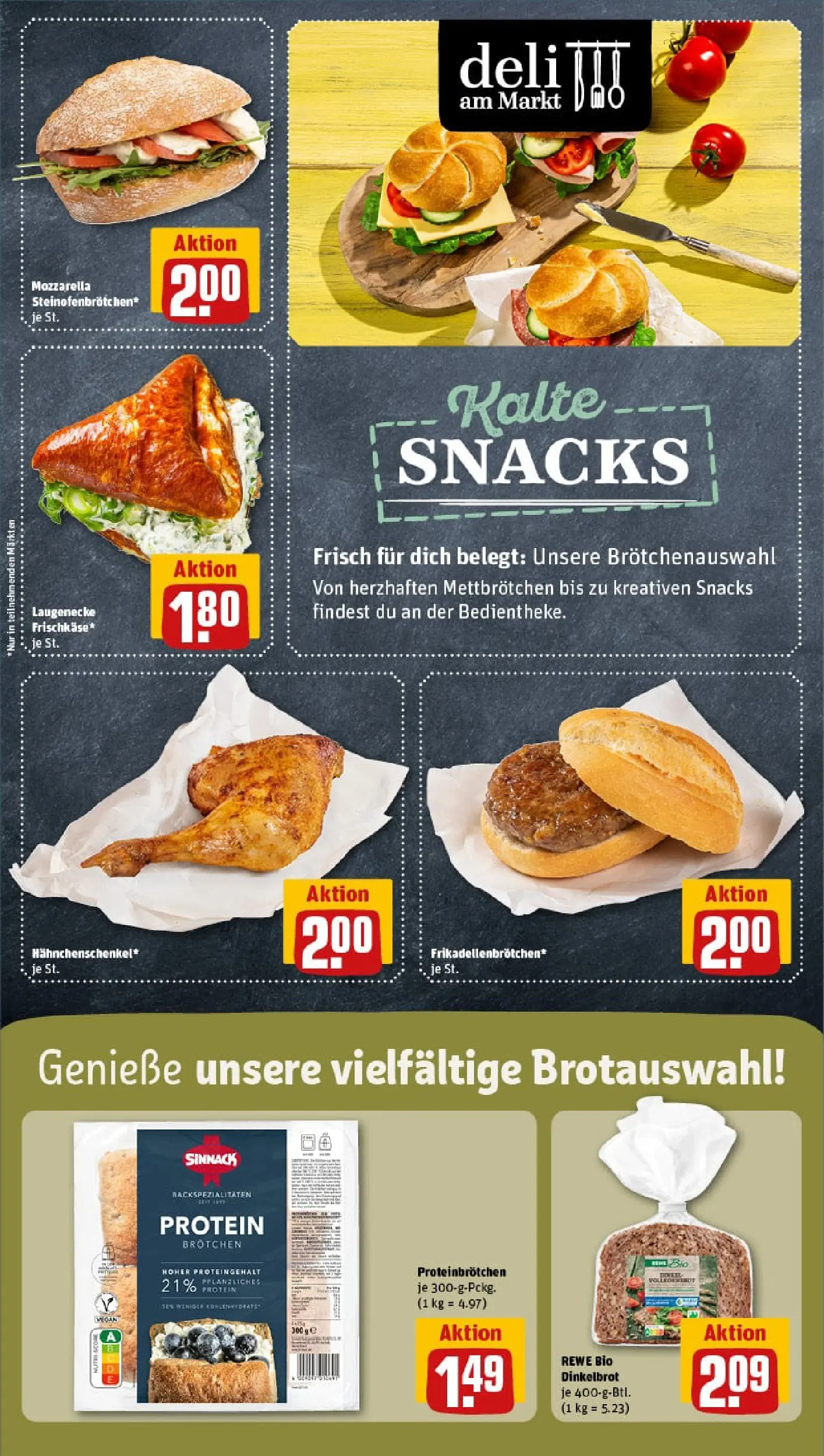 REWE Prospekt ab 05.01.2026 zum Blättern » Angebote | Seite: 11 | Produkte: Hahnchenschenkel, Mozzarella, Frischkase