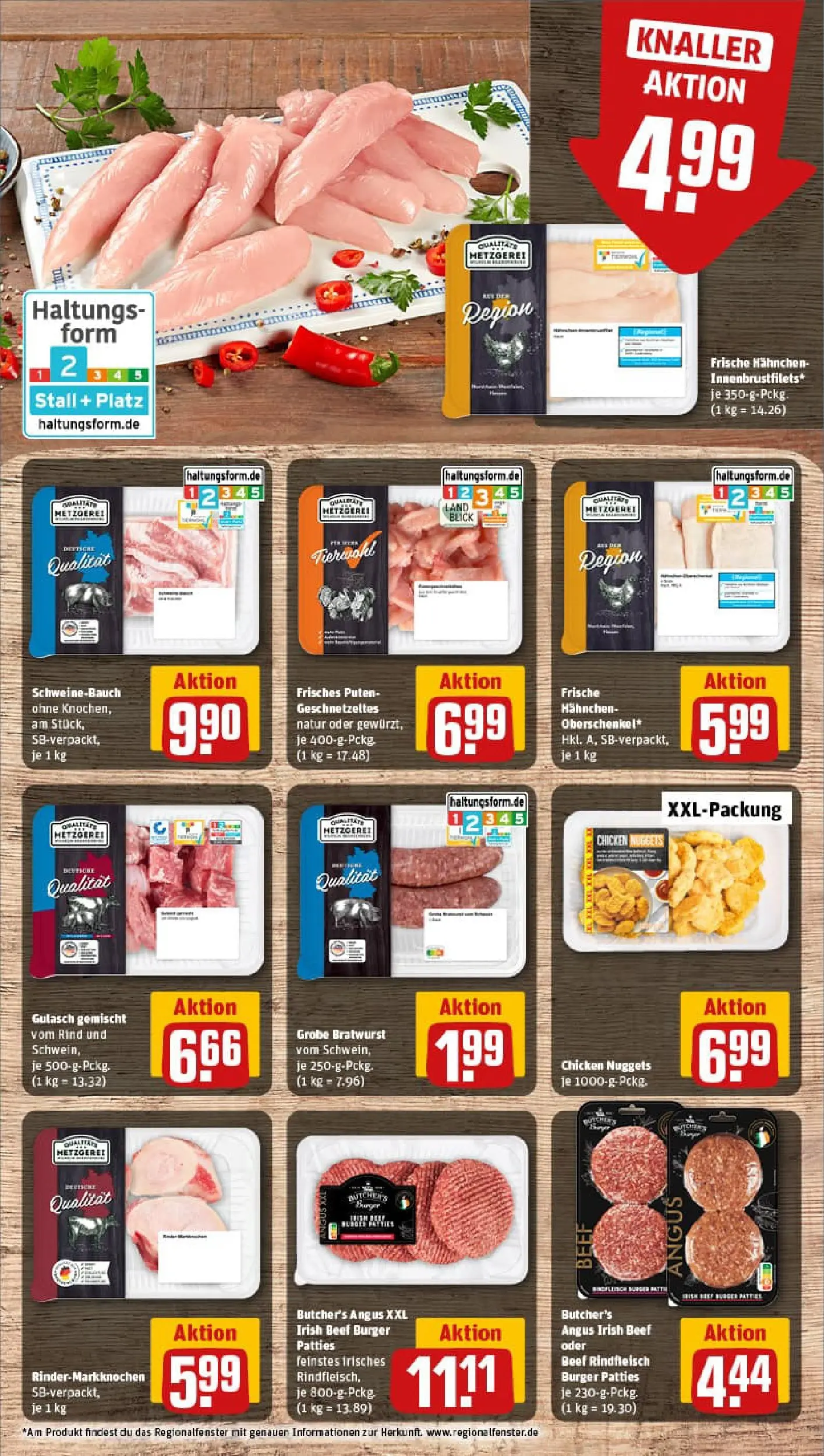 REWE Prospekt ab 04.01.2026 zum Blättern » Angebote | Seite: 8 | Produkte: Schweinebauch, Bratwurst, Burger, Rindfleisch