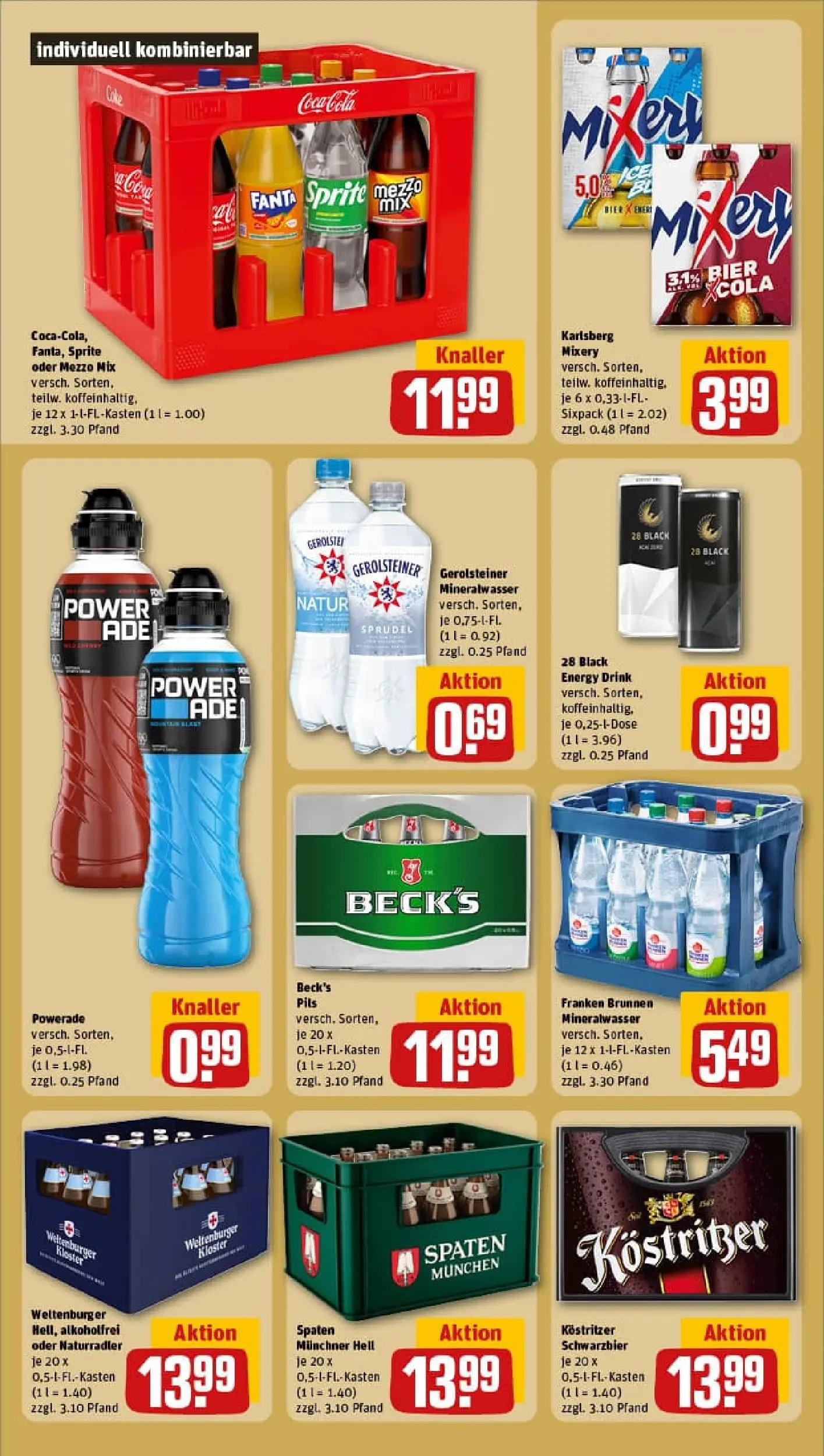 REWE Prospekt ab 04.01.2026 zum Blättern » Angebote | Seite: 18 | Produkte: Mezzo mix, Sprite, Powerade, Mixery