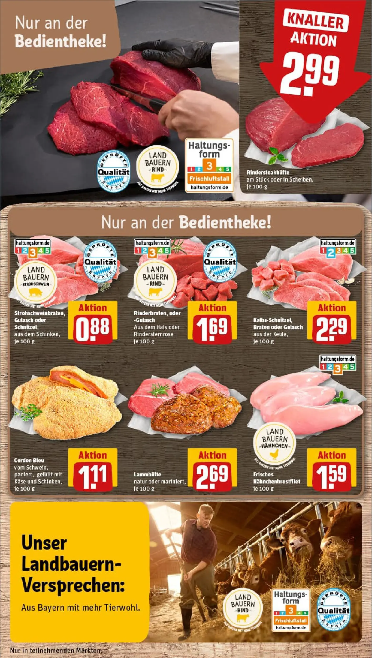 REWE Prospekt ab 05.01.2026 zum Blättern » Angebote | Seite: 10 | Produkte: Hahnchen, Käse, Schnitzel, Gulasch
