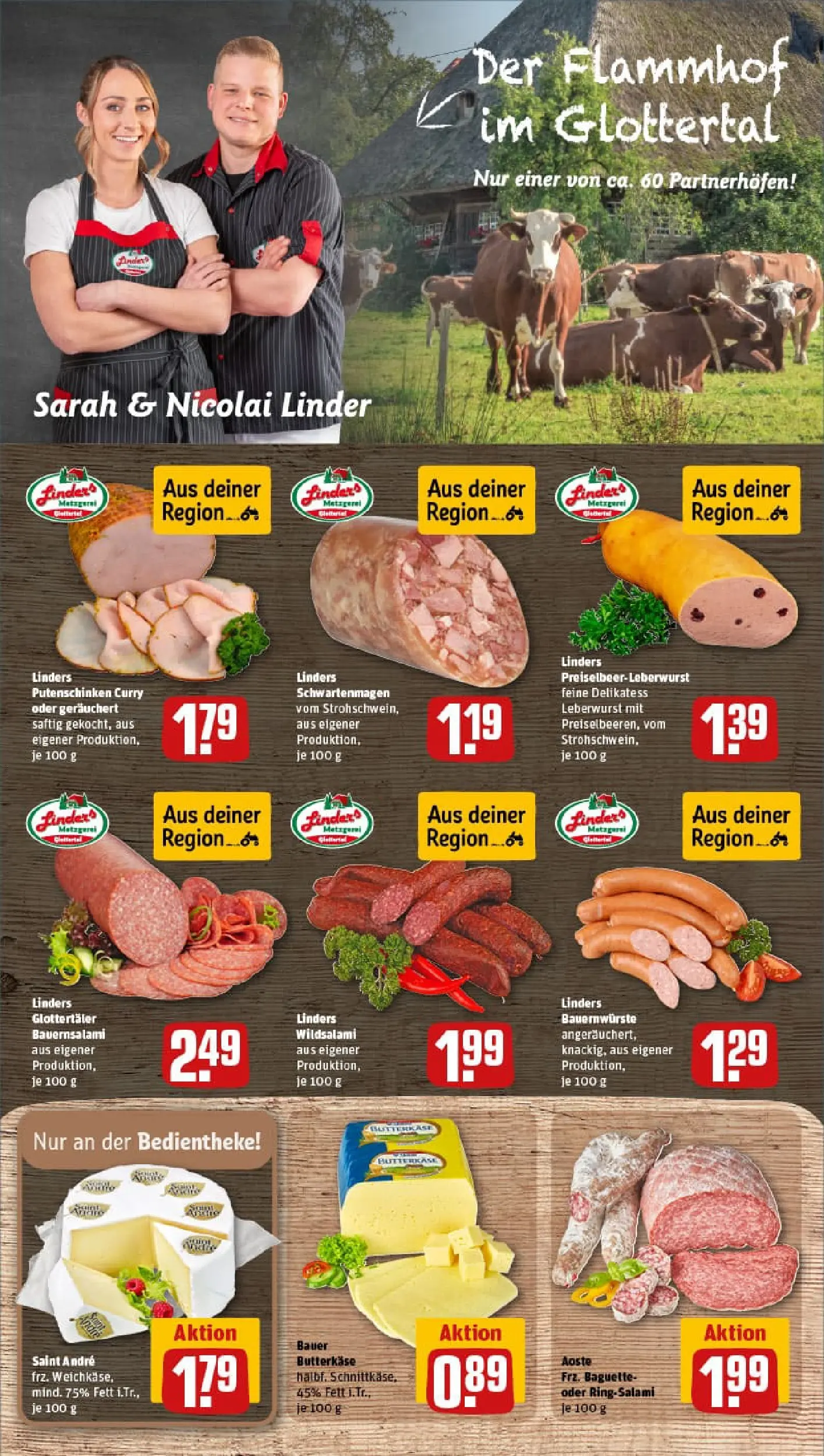 REWE Prospekt ab 04.01.2026 zum Blättern » Angebote | Seite: 9 | Produkte: Baguette, Salami