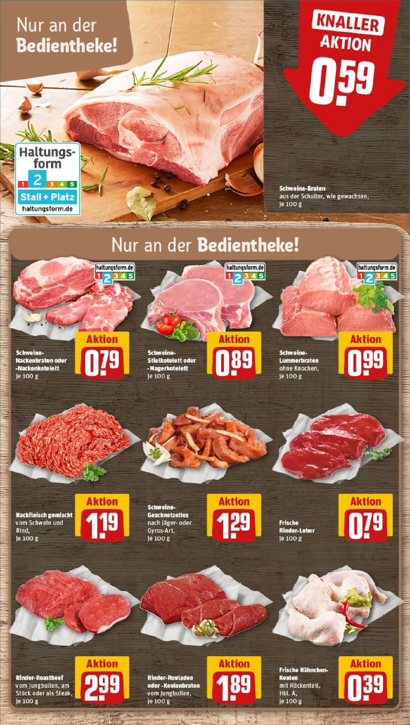 REWE Prospekt ab 04.01.2026 zum Blättern » Angebote | Seite: 8 | Produkte: Rinderrouladen, Hahnchen, Hackfleisch