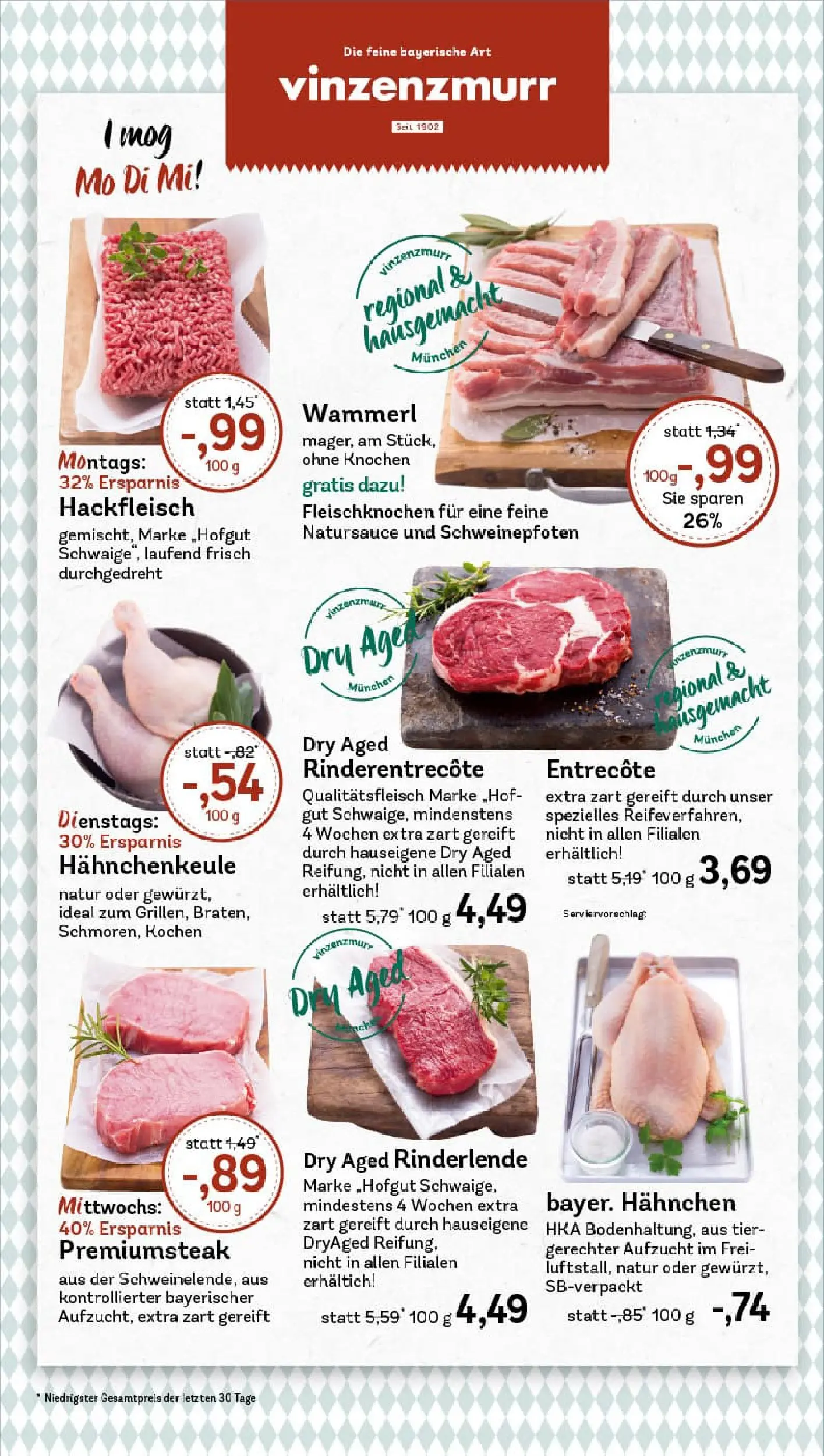 REWE Prospekt ab 04.01.2026 zum Blättern » Angebote | Seite: 8 | Produkte: Hahnchen, Entrecote, Steak, Hackfleisch