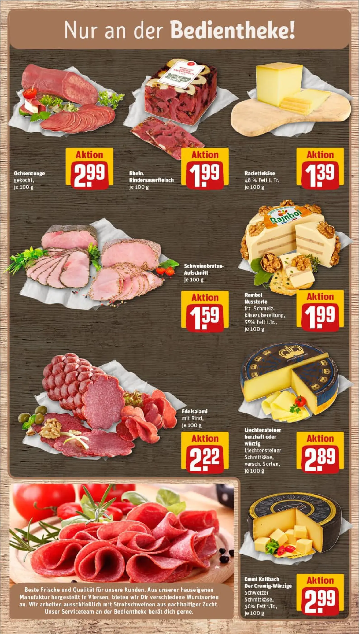 REWE Prospekt ab 04.01.2026 zum Blättern » Angebote | Seite: 9 | Produkte: Salami, Raclette