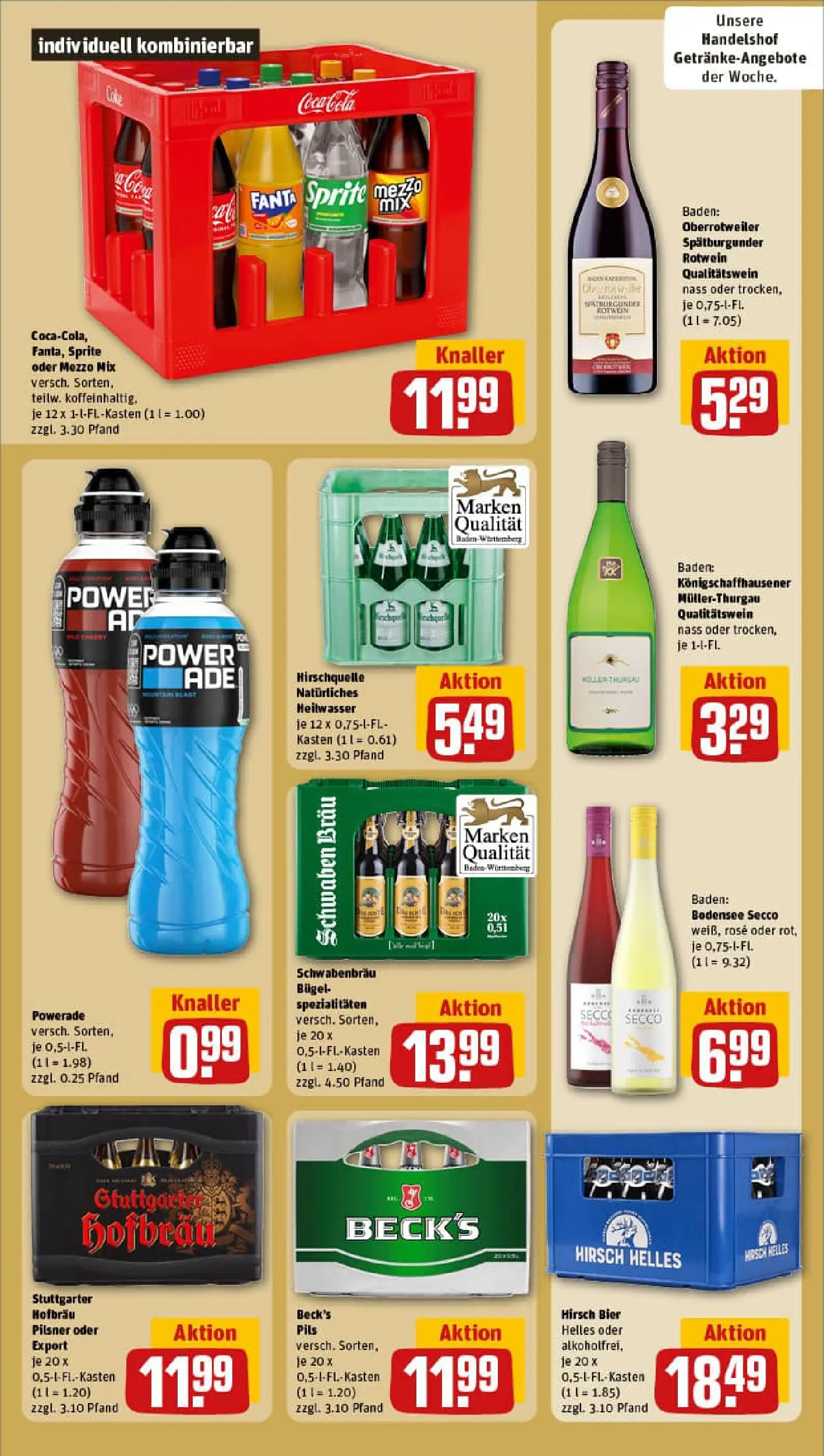 REWE Prospekt ab 04.01.2026 zum Blättern » Angebote | Seite: 18 | Produkte: Mezzo mix, Rotwein, Powerade, Oder mezzo mix