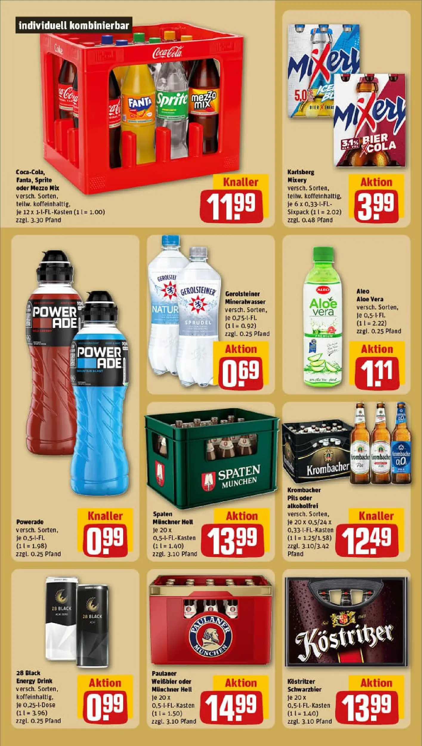 REWE Prospekt ab 04.01.2026 zum Blättern » Angebote | Seite: 22 | Produkte: Cola, Pils, Mineralwasser, Oder mezzo mix