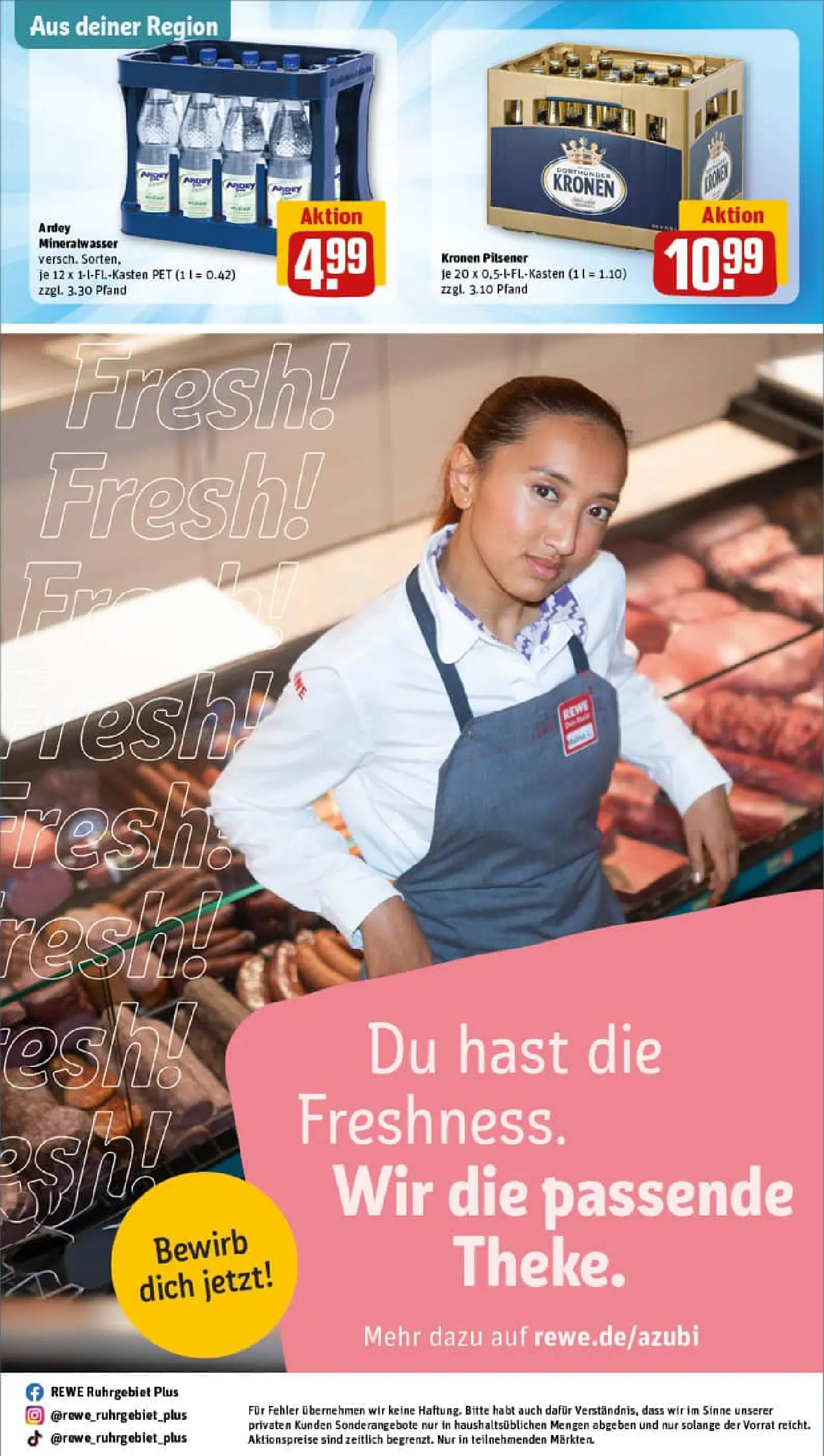 REWE Prospekt ab 04.01.2026 zum Blättern » Angebote | Seite: 25 | Produkte: Mineralwasser