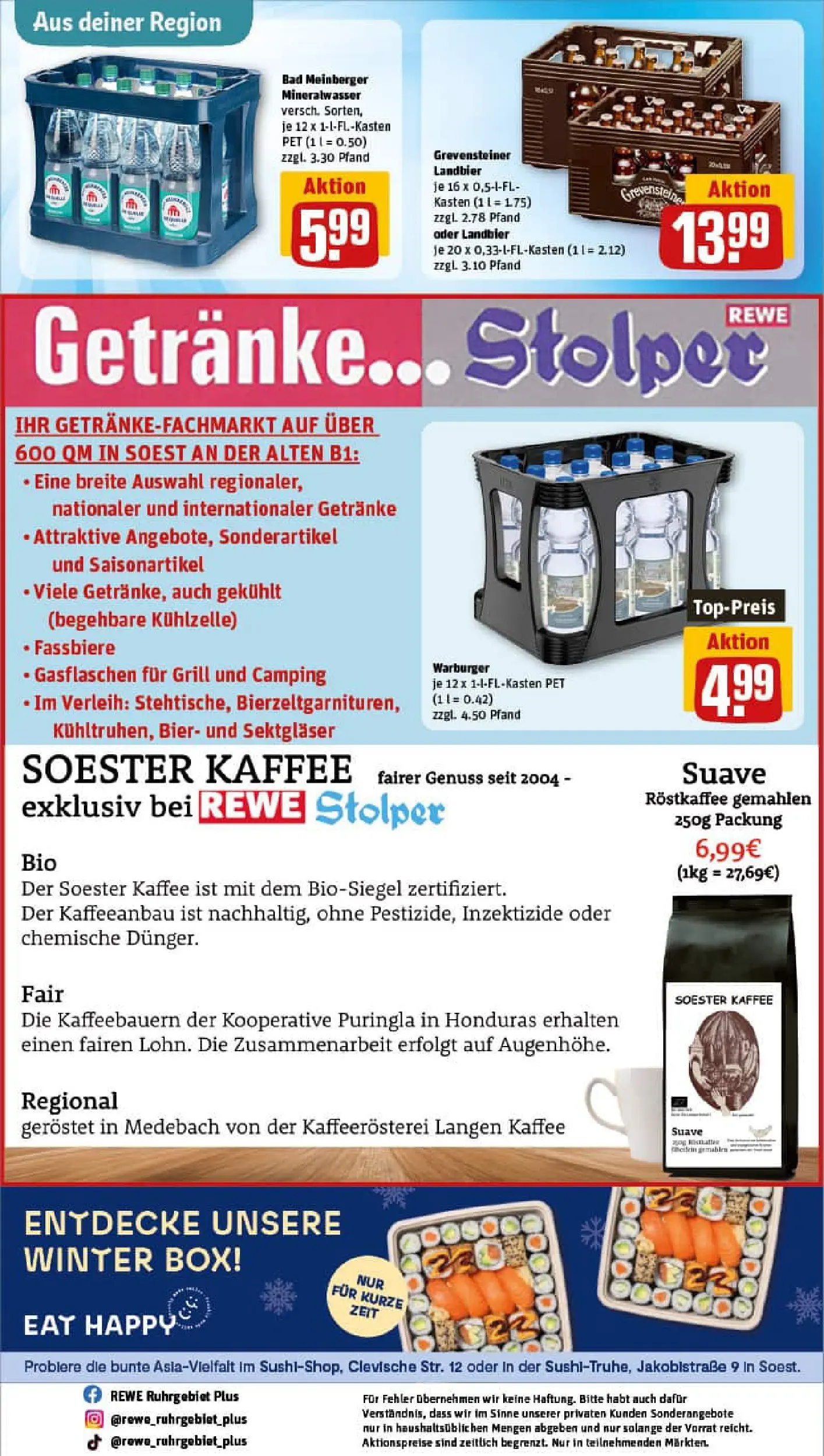 REWE Prospekt ab 04.01.2026 zum Blättern » Angebote | Seite: 29 | Produkte: Bier, Box, Bad, Mineralwasser